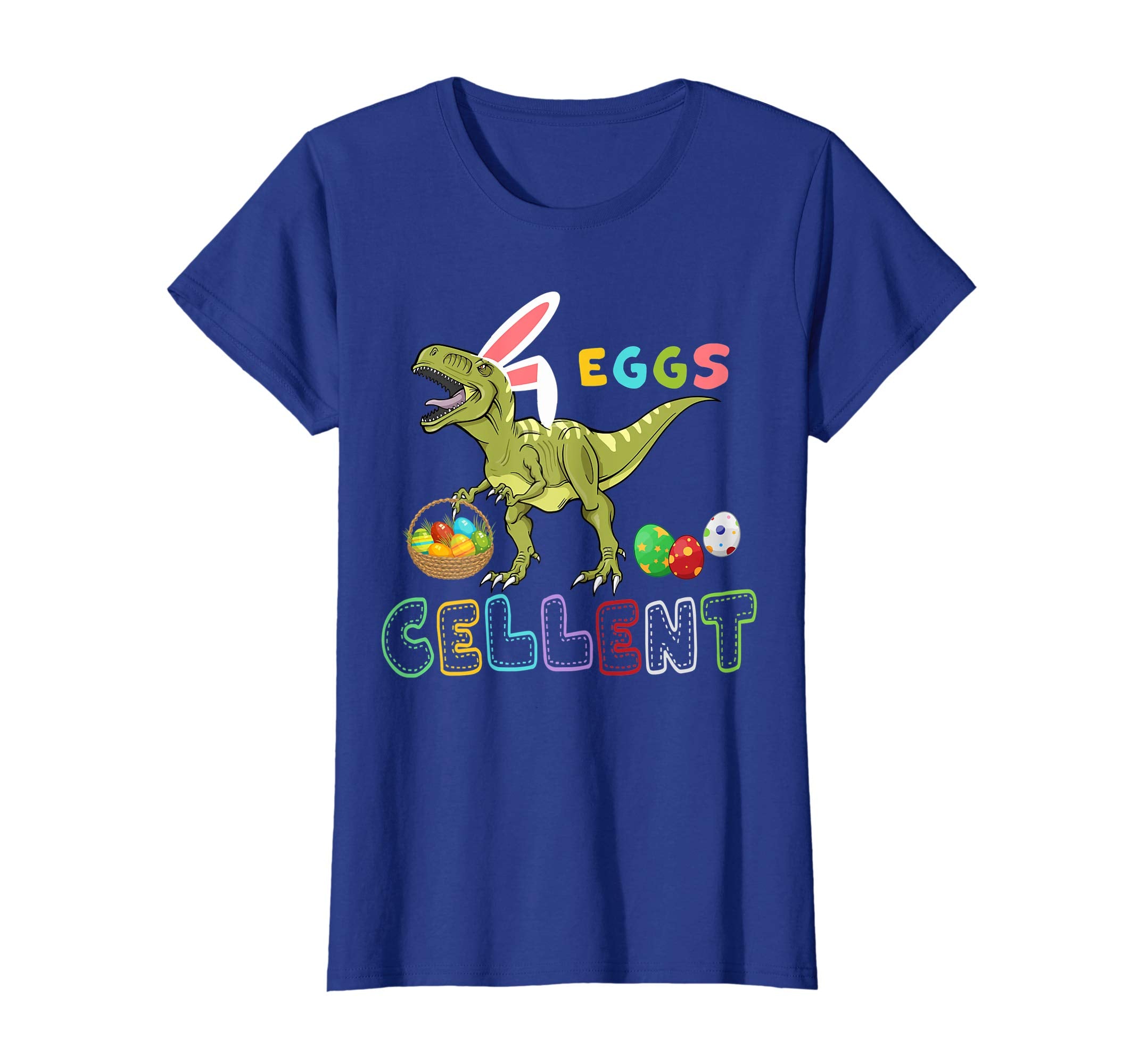 Dinosaur T rex Rabbit Eggs Cellent Happy Easter Gift T-shirt