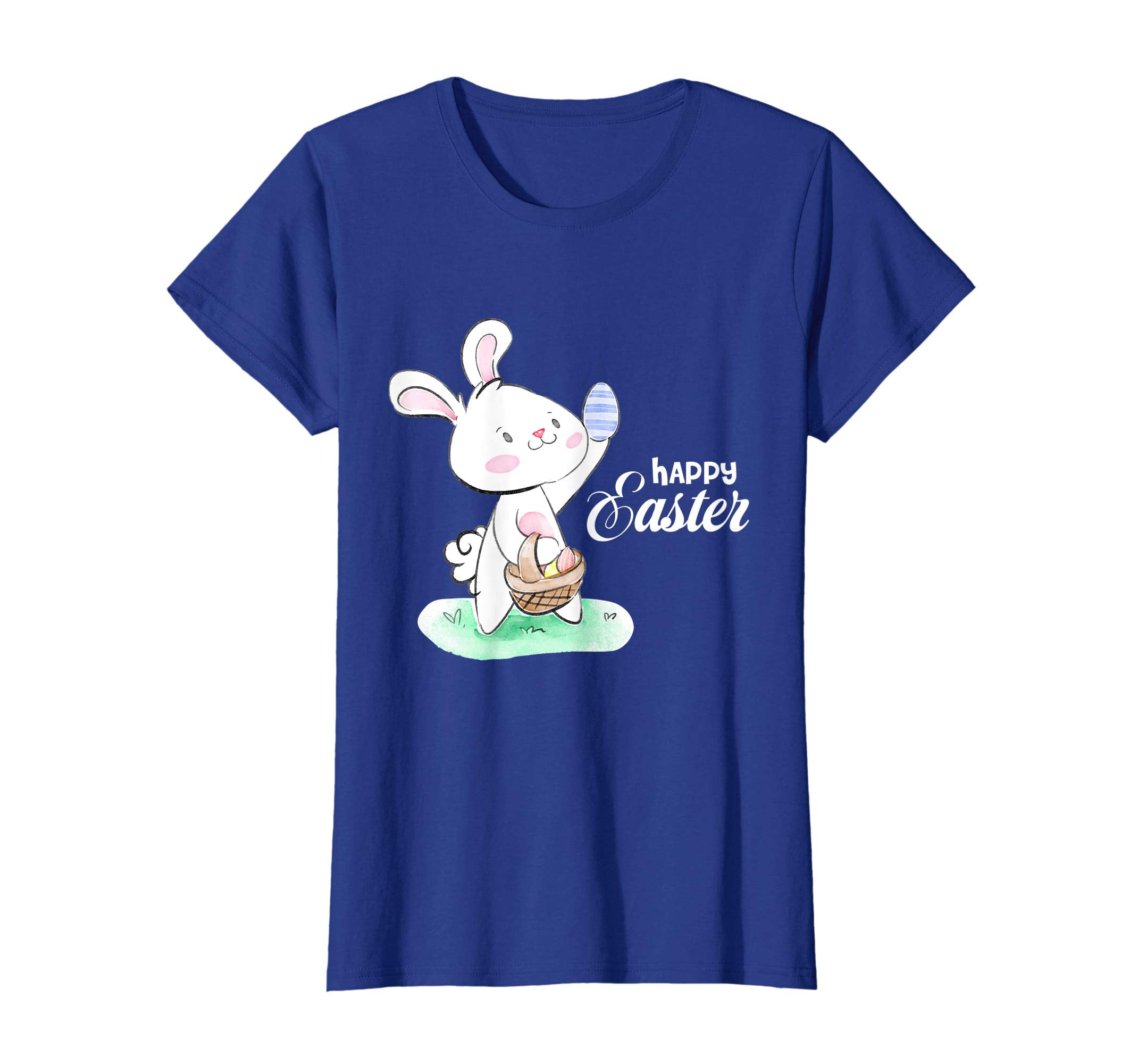 Happy Easter Real Bunny T Shirt Colorful Egg Hunt