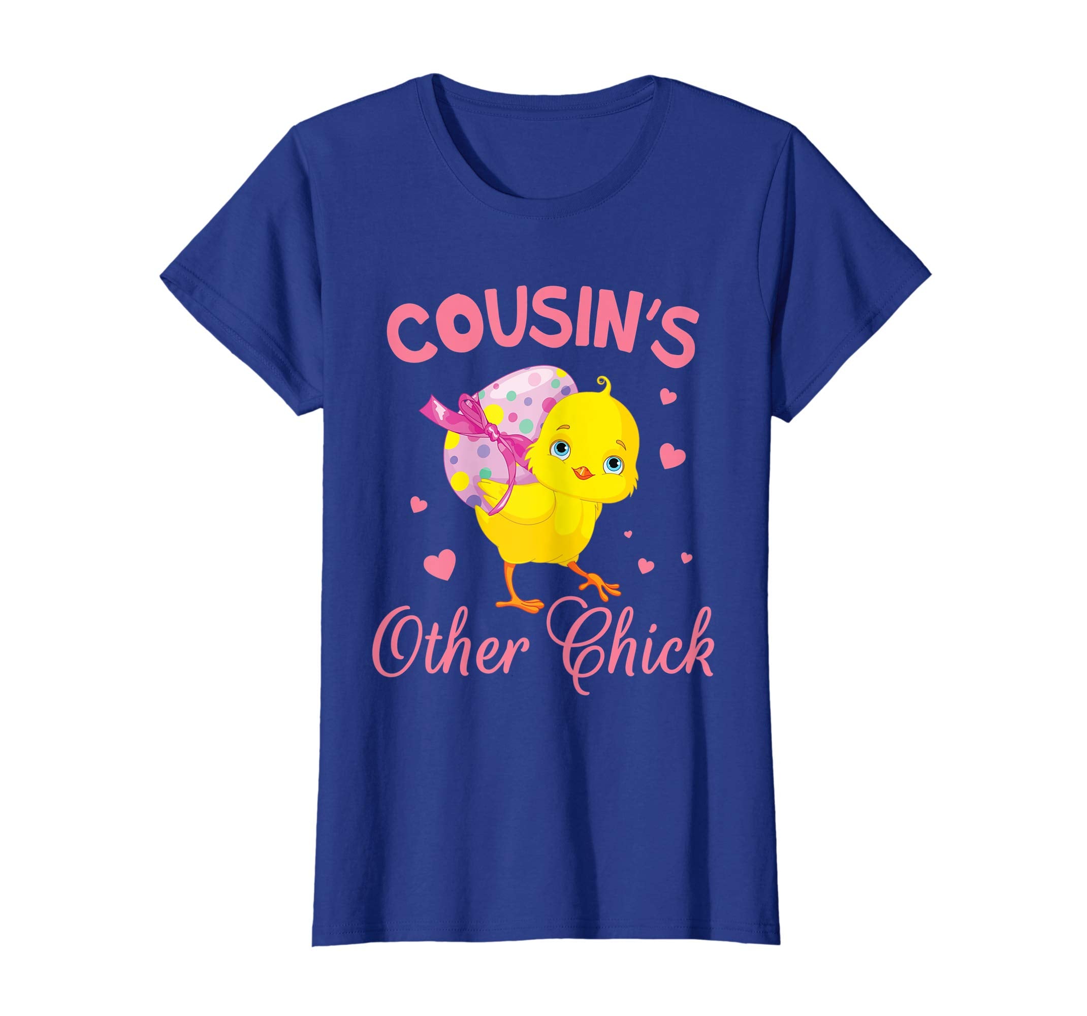 Hearts Chick With Big Easter Egg Shirt Cousin's Other Chick