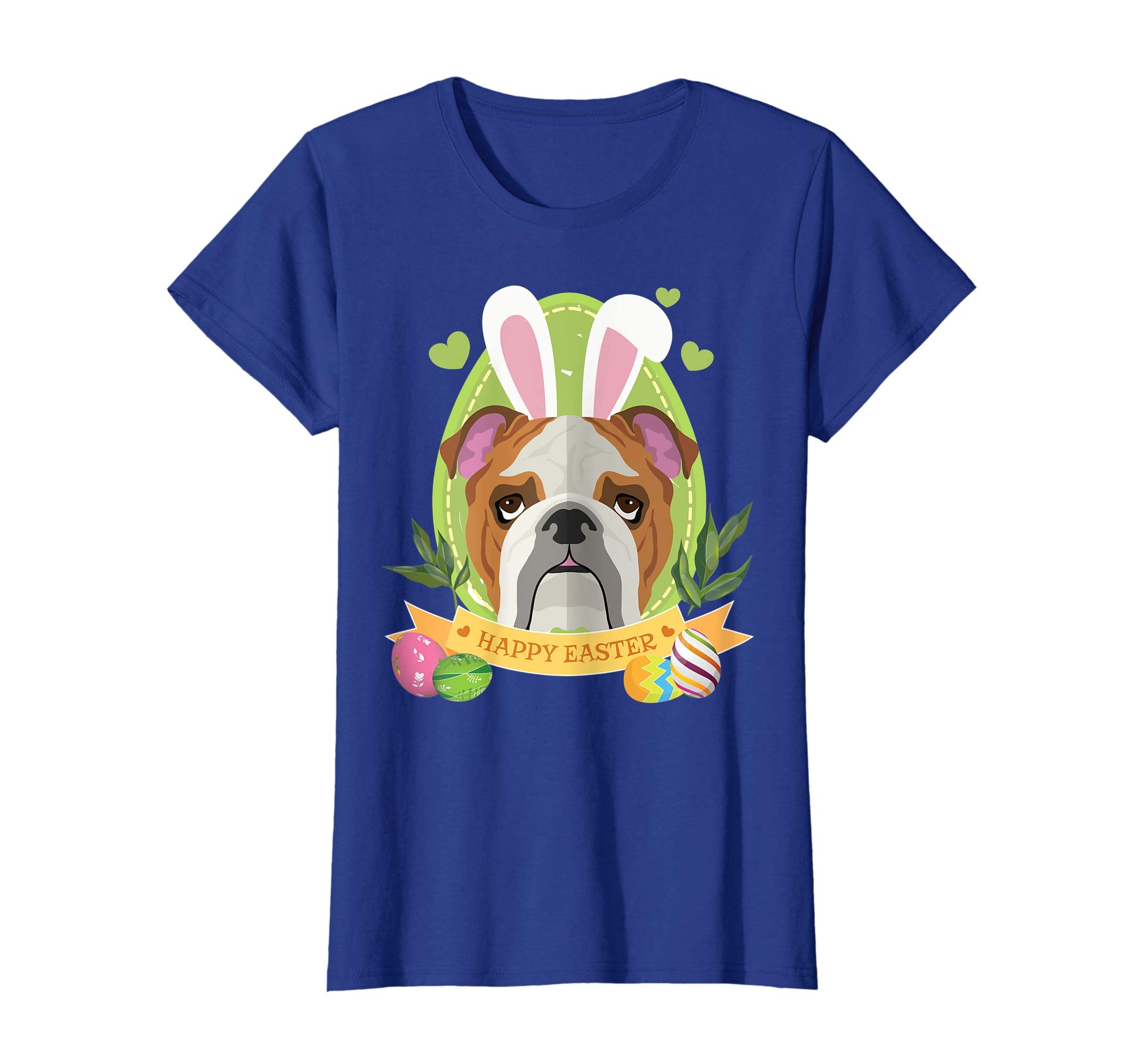 Bunny Bulldog Dog Easter Day Lovers T-Shirt Egg Hunting