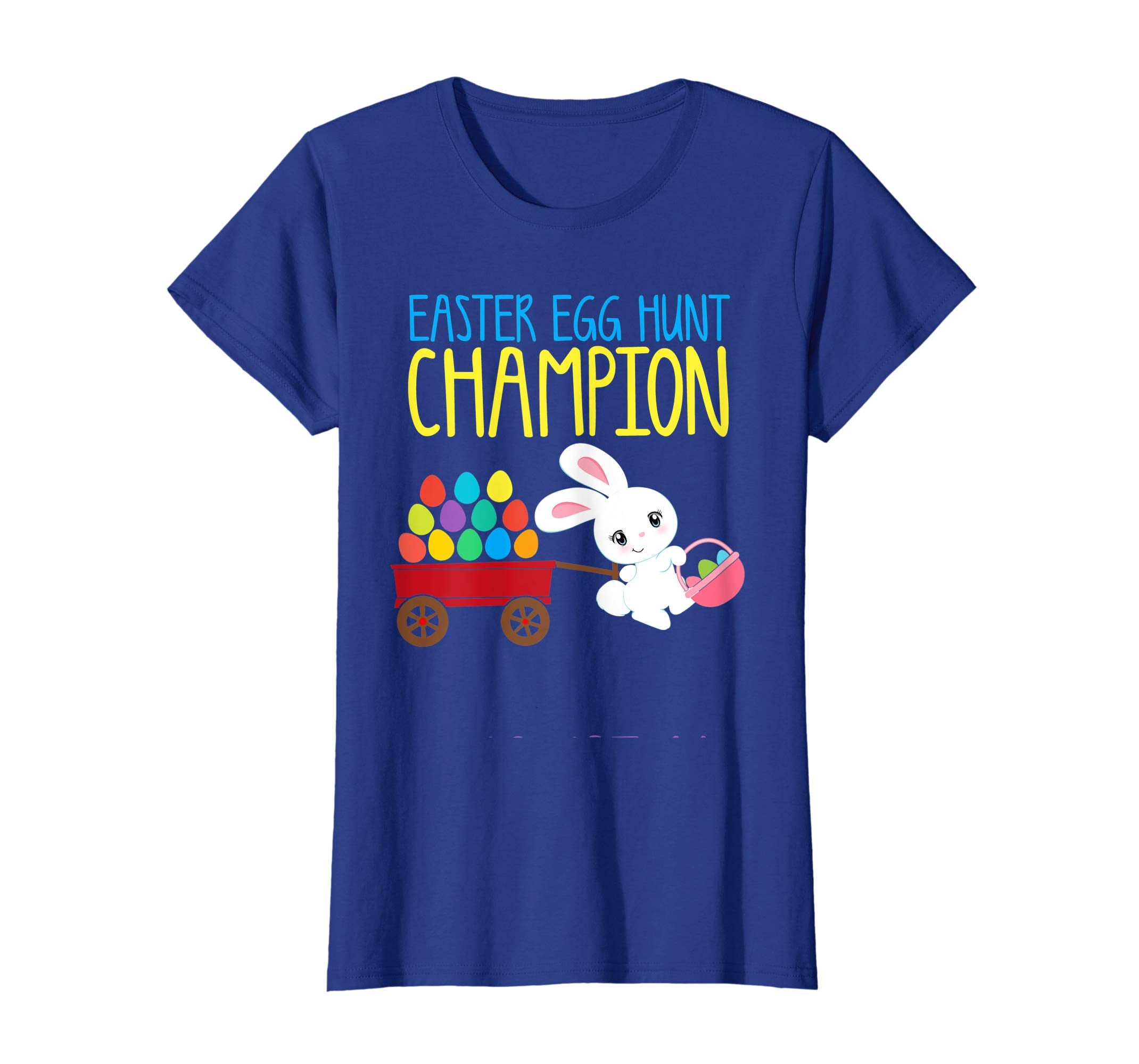 EASTER EGG HUNT CHAMPION Bunny T-Shirt Girls Kids Toddlers