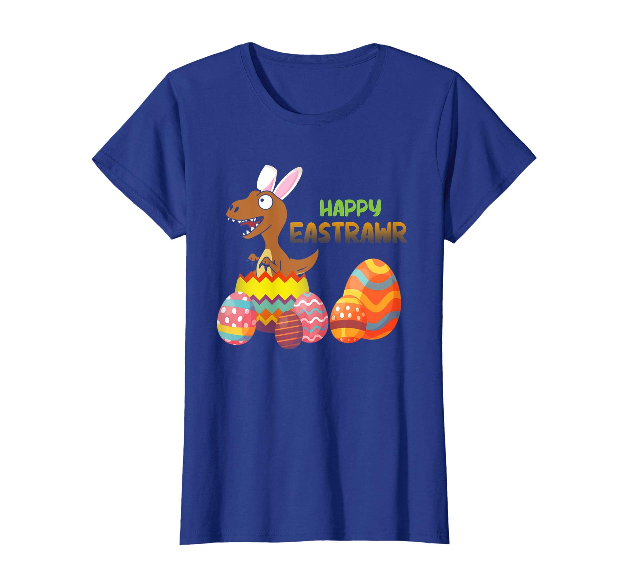 Happy Eastrawr T Rex Dinosaur Easter Bunny Egg Shirt Kids