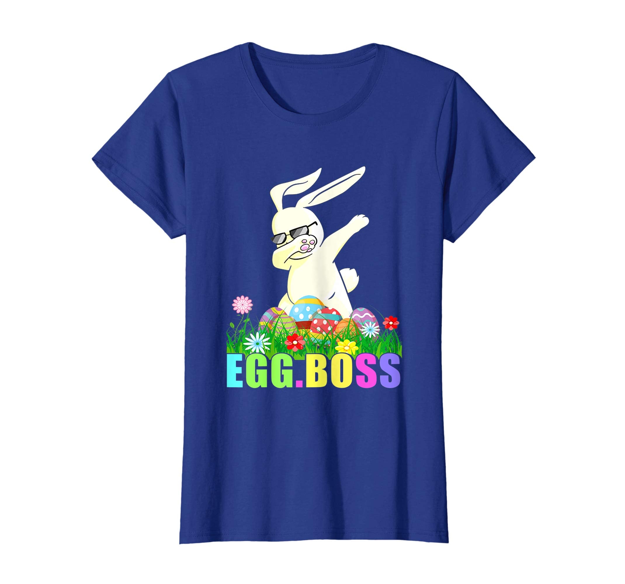 Dabbing Egg Boss Easter Bunny T Shirt For Kids Toddlers Boys