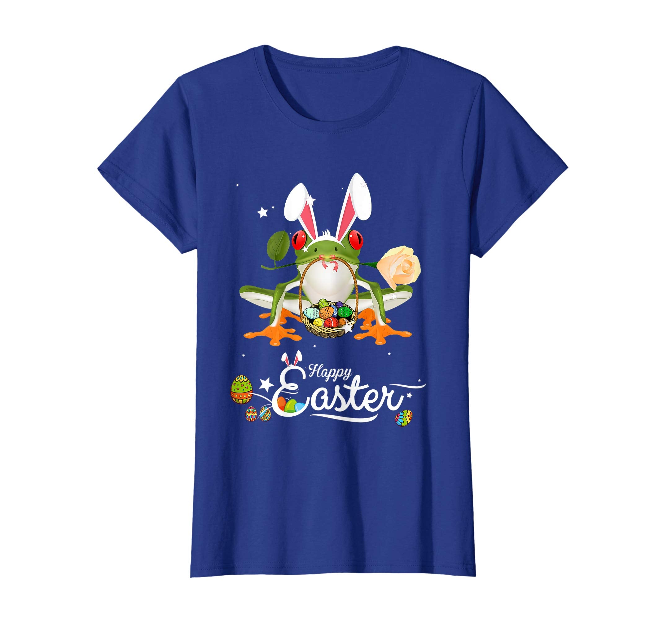 Cute Easter Frogs with Bunny Ears and Eggs T Shirt