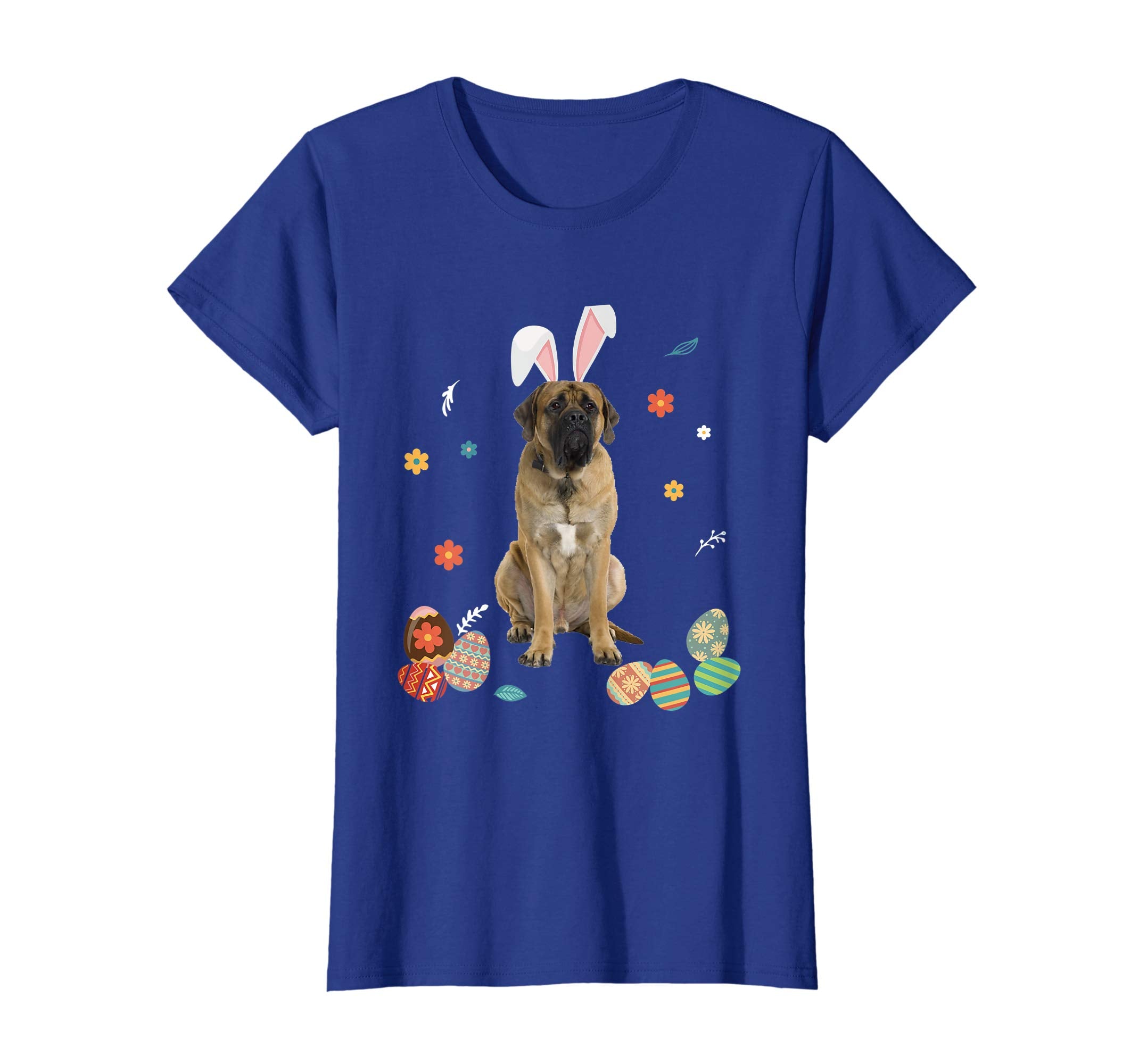 Mastiff Bunny Rabbit Happy Easter Day T-Shirt