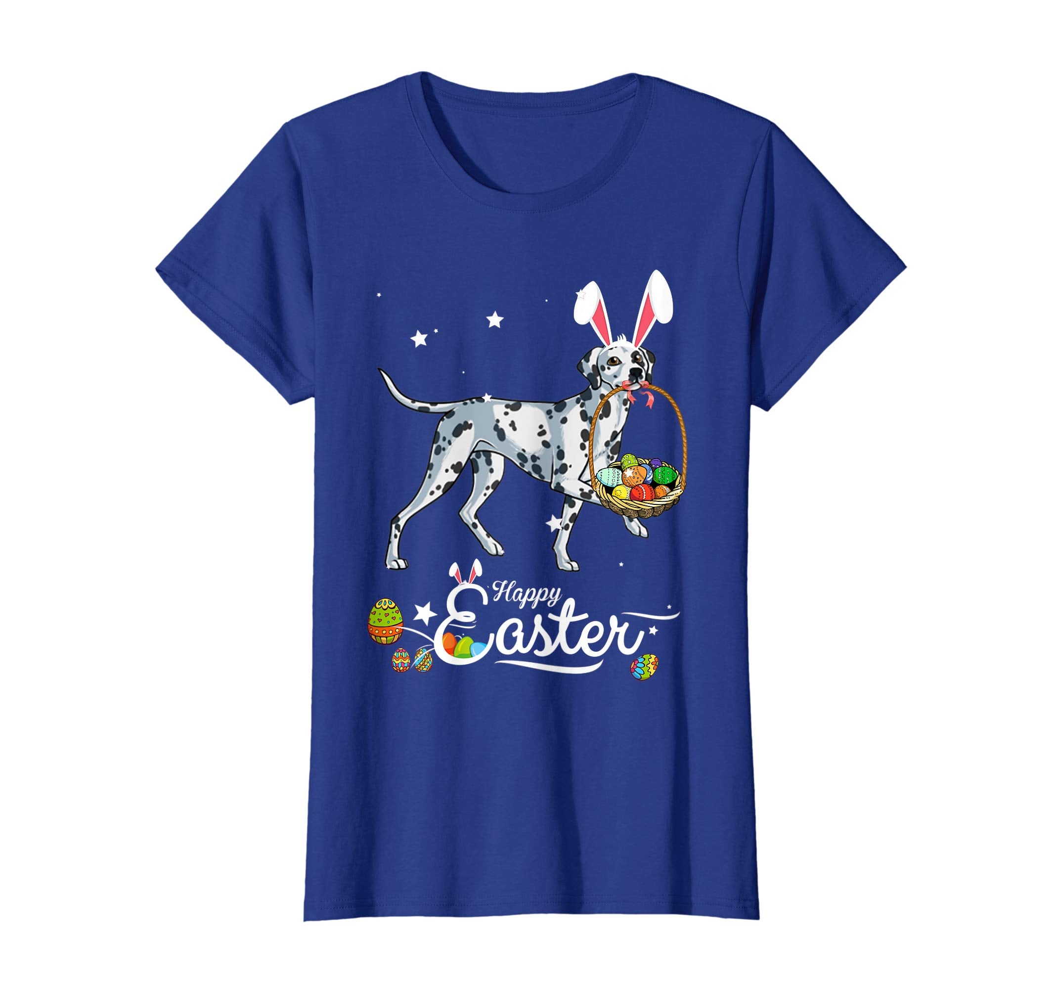 Dalmatian Dog With Bunny Hat Easter Costume T Shirt