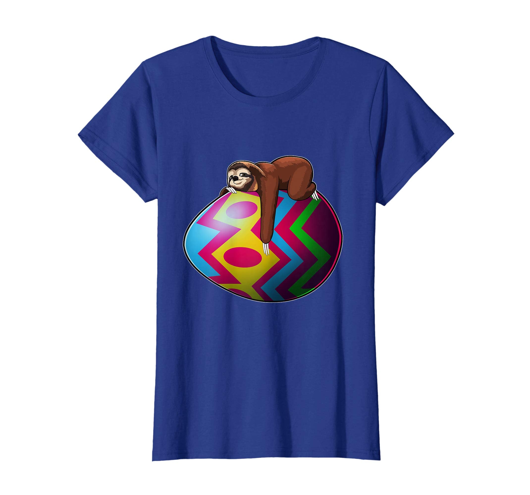 Easter Lazy Sloth T Shirt Men Women Kids Bunny Basket Eggs