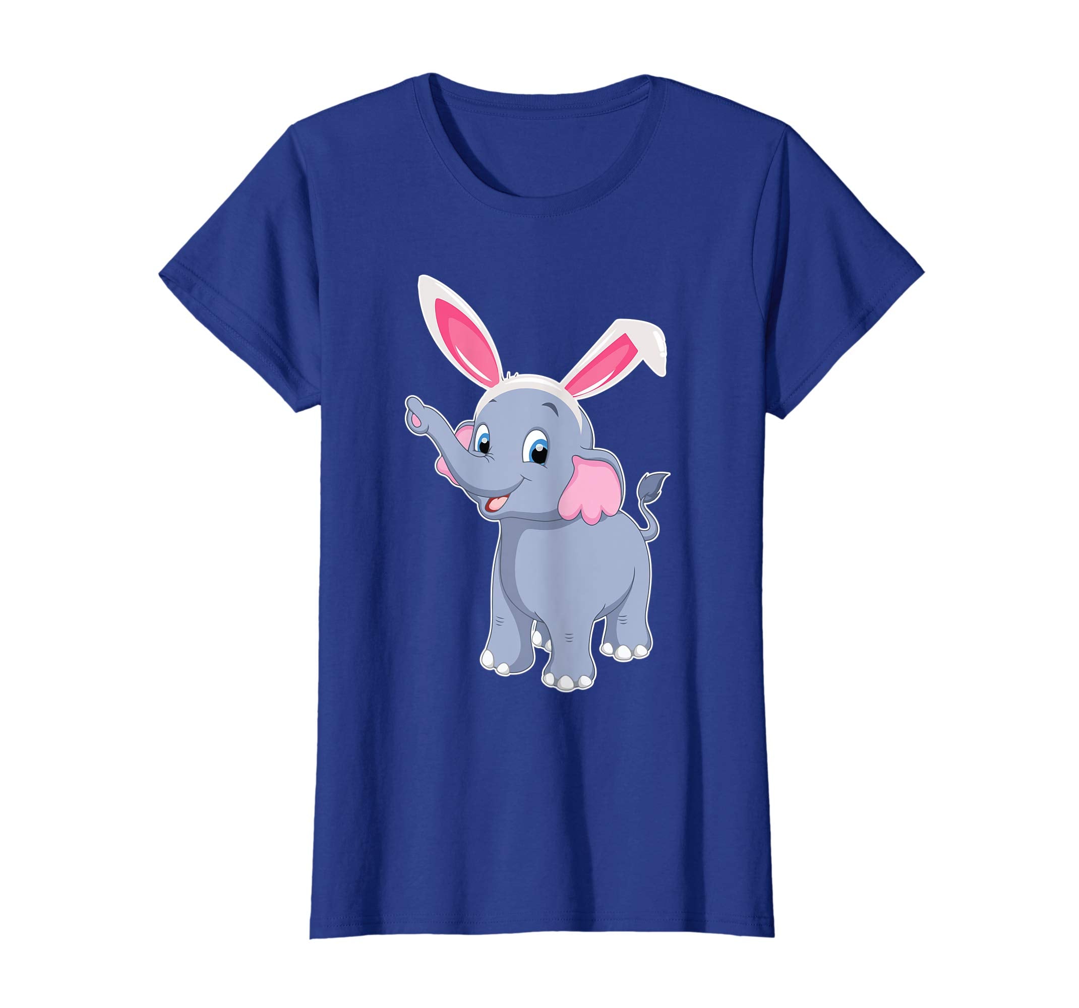 Elephant With Bunny Rabbit Hat Happy Easter Day Shirt
