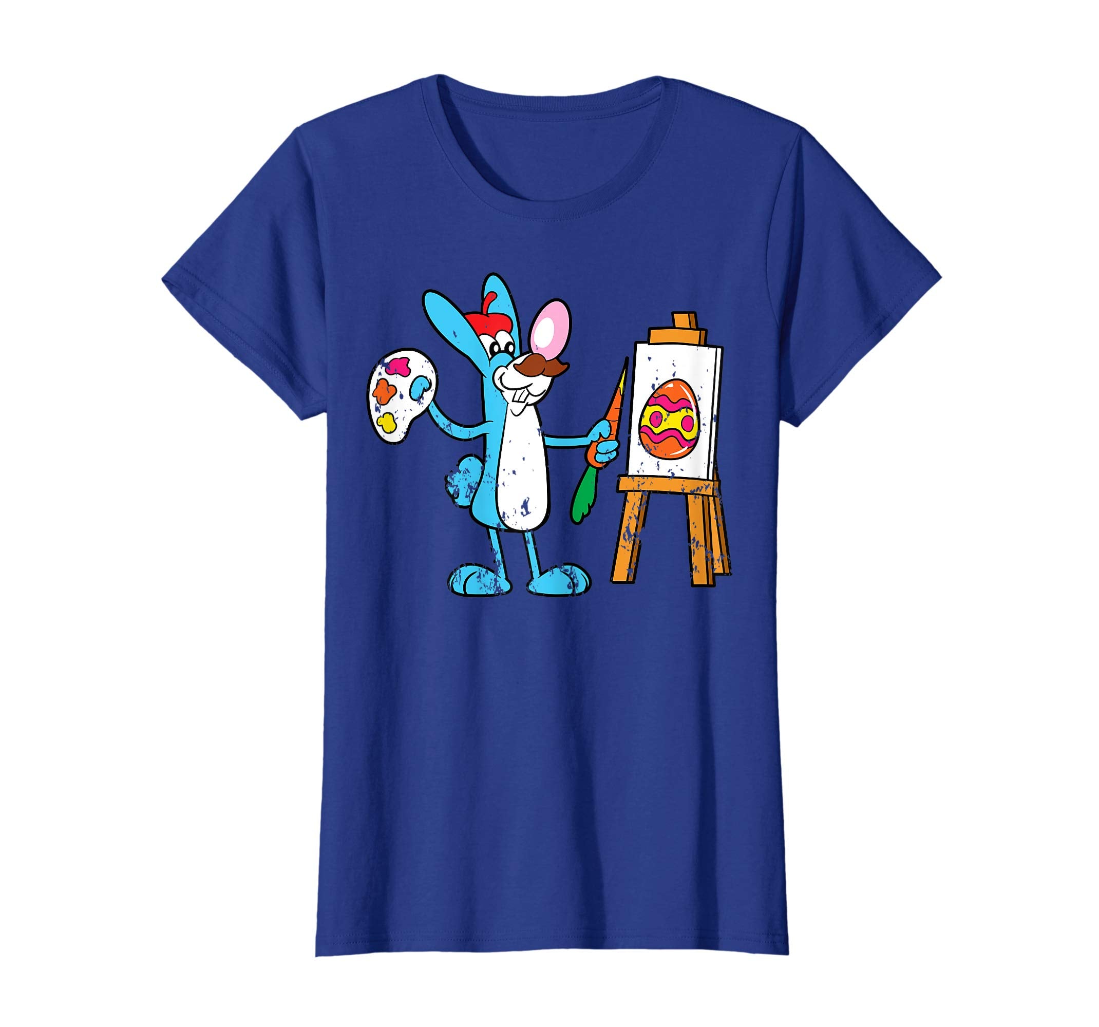 Retro Vintage Grunge Funny Cute Easter Bunny Egg Fun T-Shirt