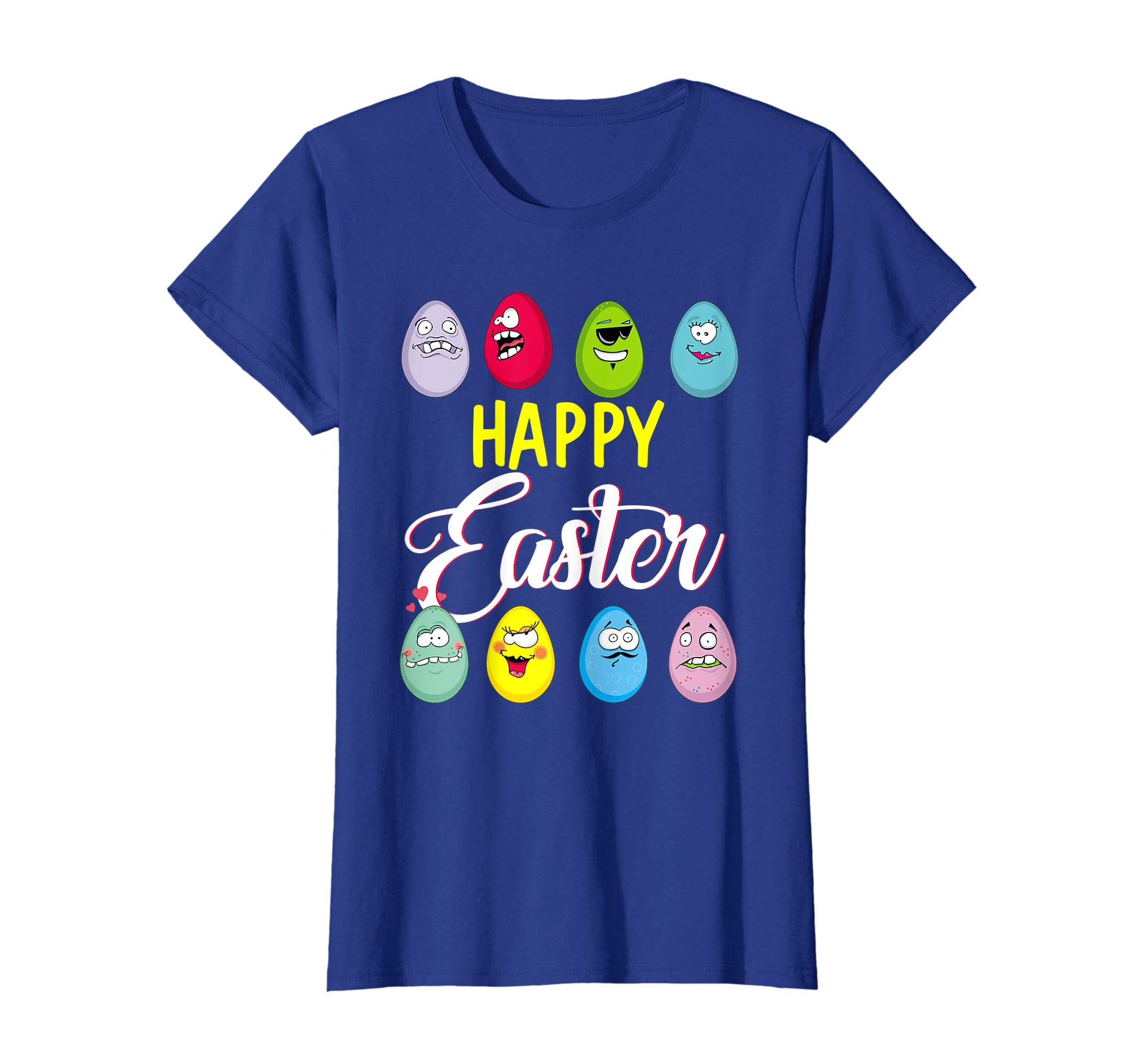Happy Easter Bunny Tee shirt with Easter Eggs Tee