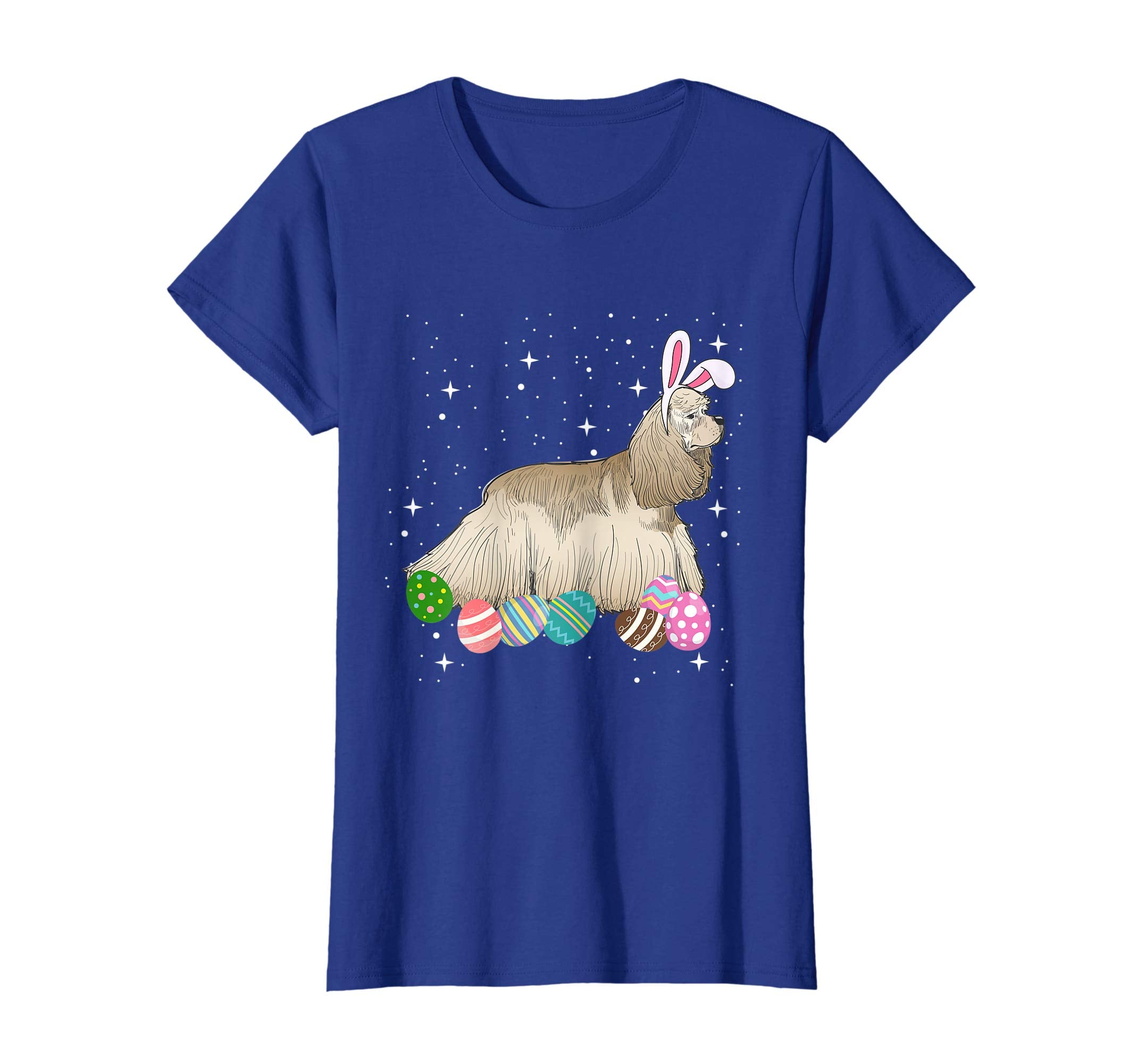 Spaniel Dressed As Easter Bunny With Rabbit Ears T-Shirt