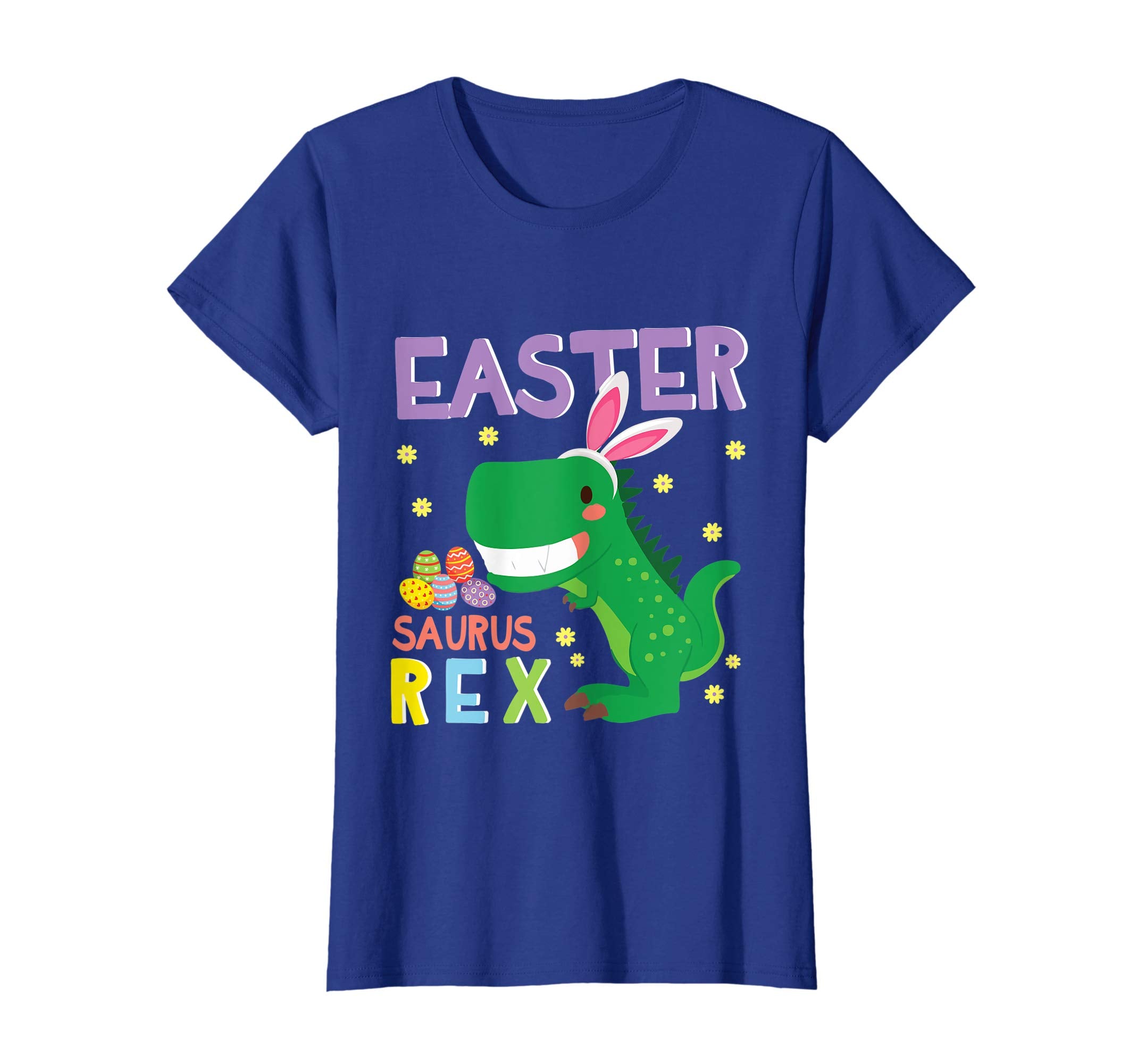Dinosaur Bunny &amp; Easter Eggs Happy Shirt Easter Saurus Rex