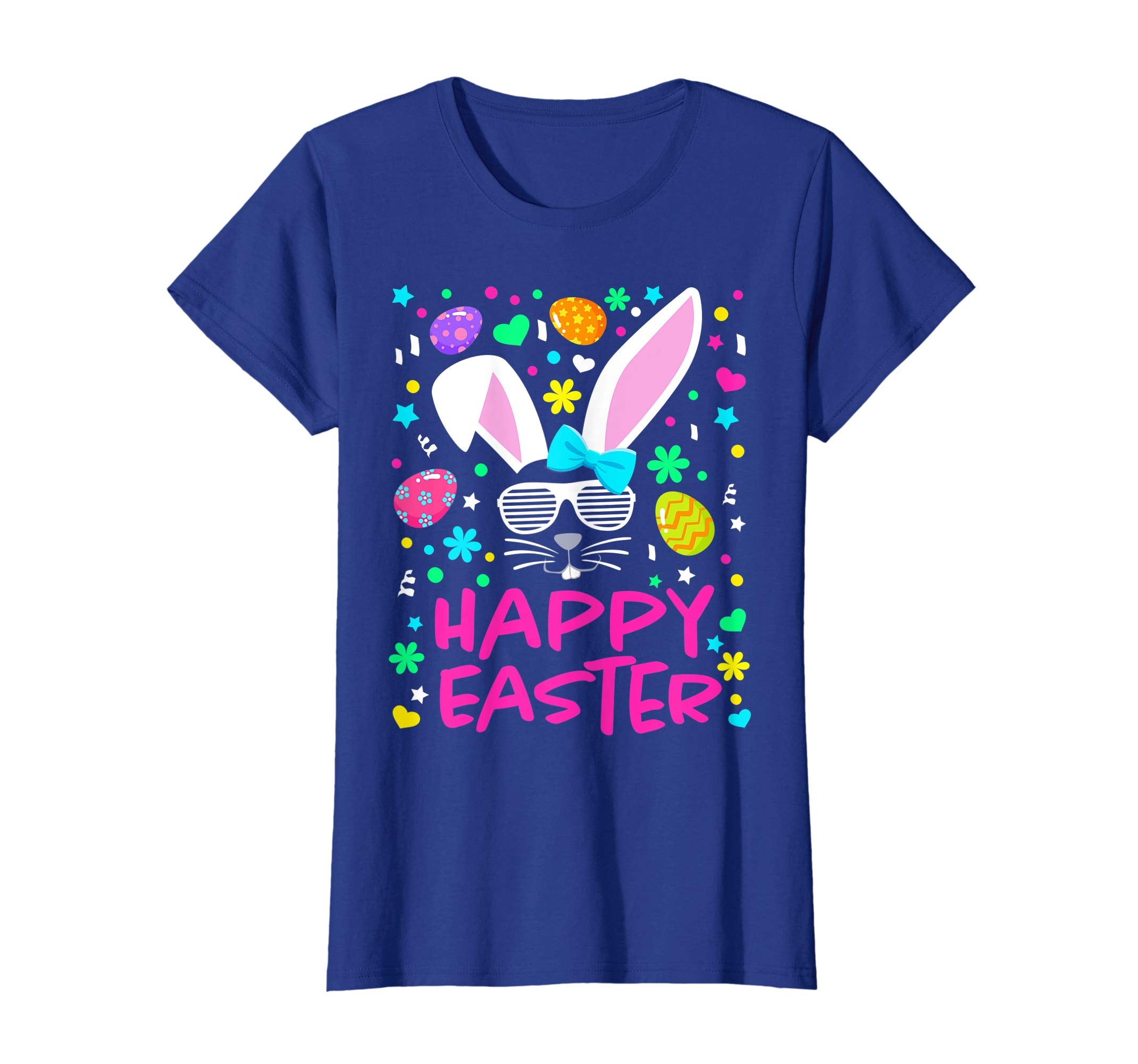 Cute Girls Happy Easter Shirt Easter Bunny Novelty Tee Gift