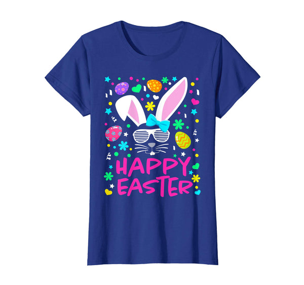 Cute Girls Happy Easter Shirt Easter Bunny Novelty Tee Gift