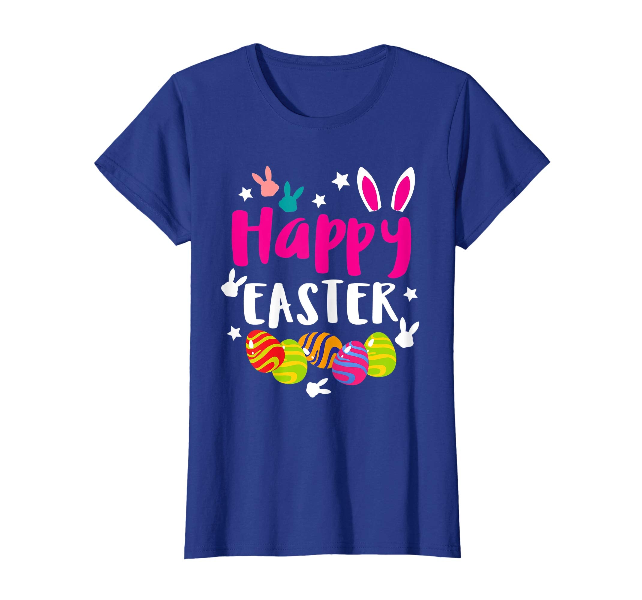 Happy Easter T shirt with Easter Bunny Eggs Tee Gift Kids