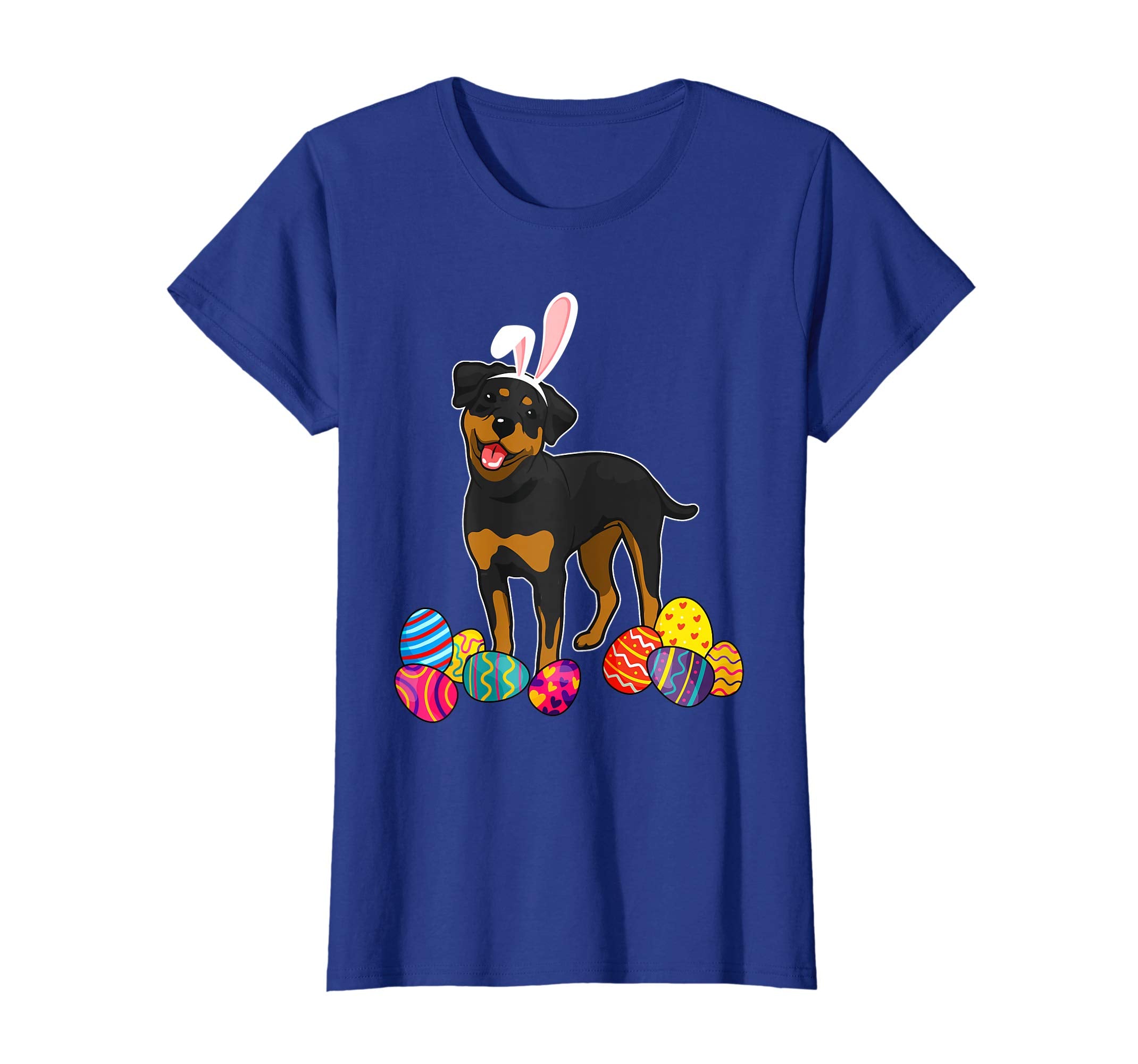 Rottweiler Bunny Ear With Egg Easter Easter Day Shirt