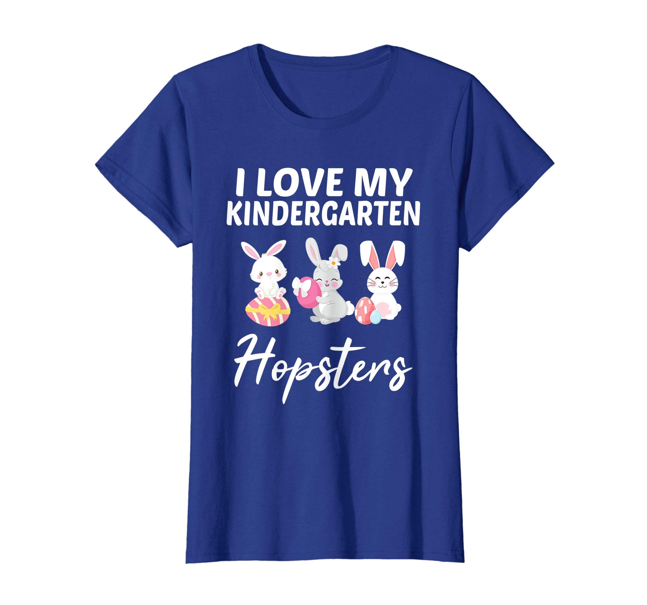 I Love My Kindergarten Hopsters Easter Teacher Shirt