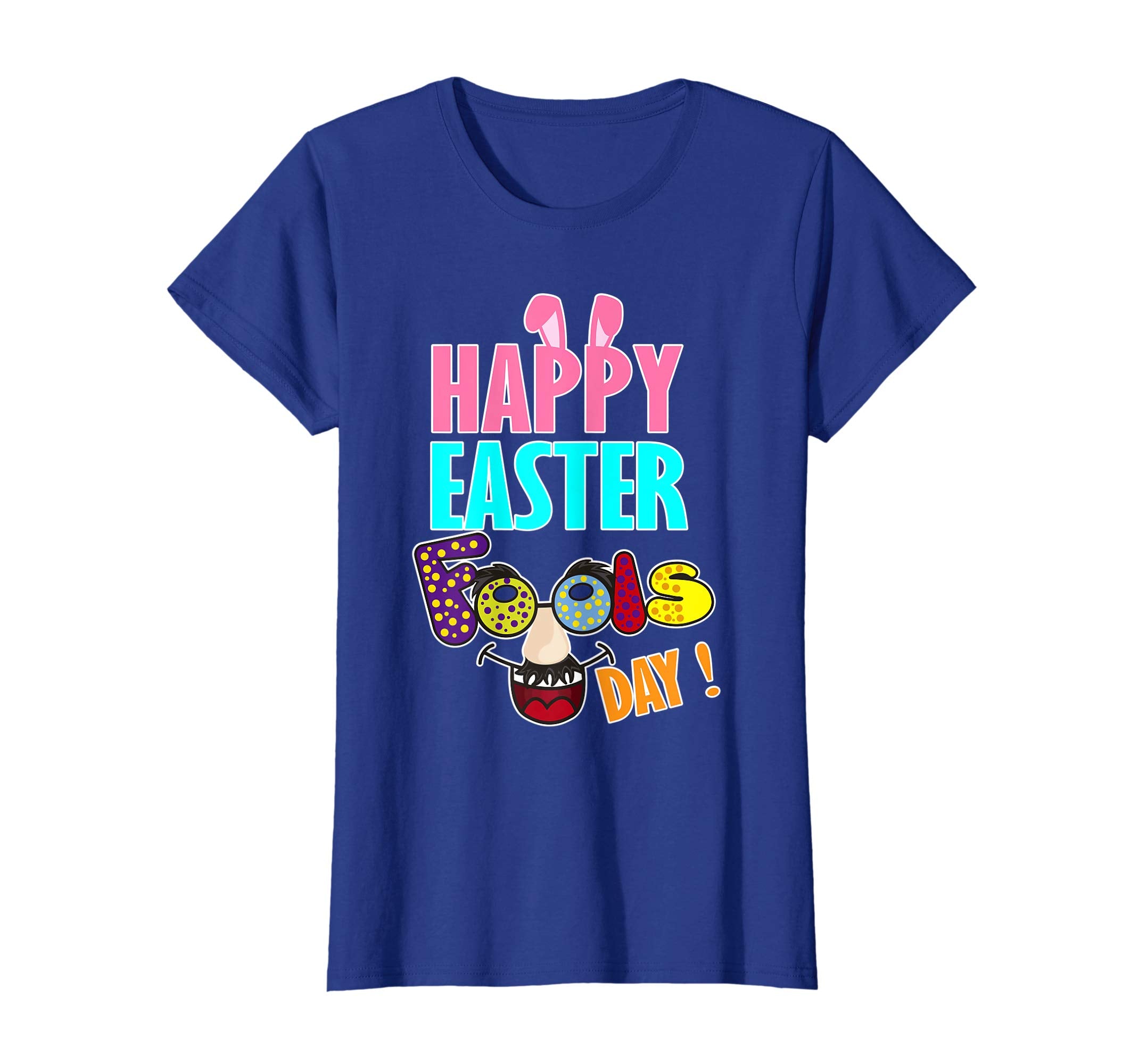 Bunny Ears Emotion Face Happy Easter Fools Day Shirt