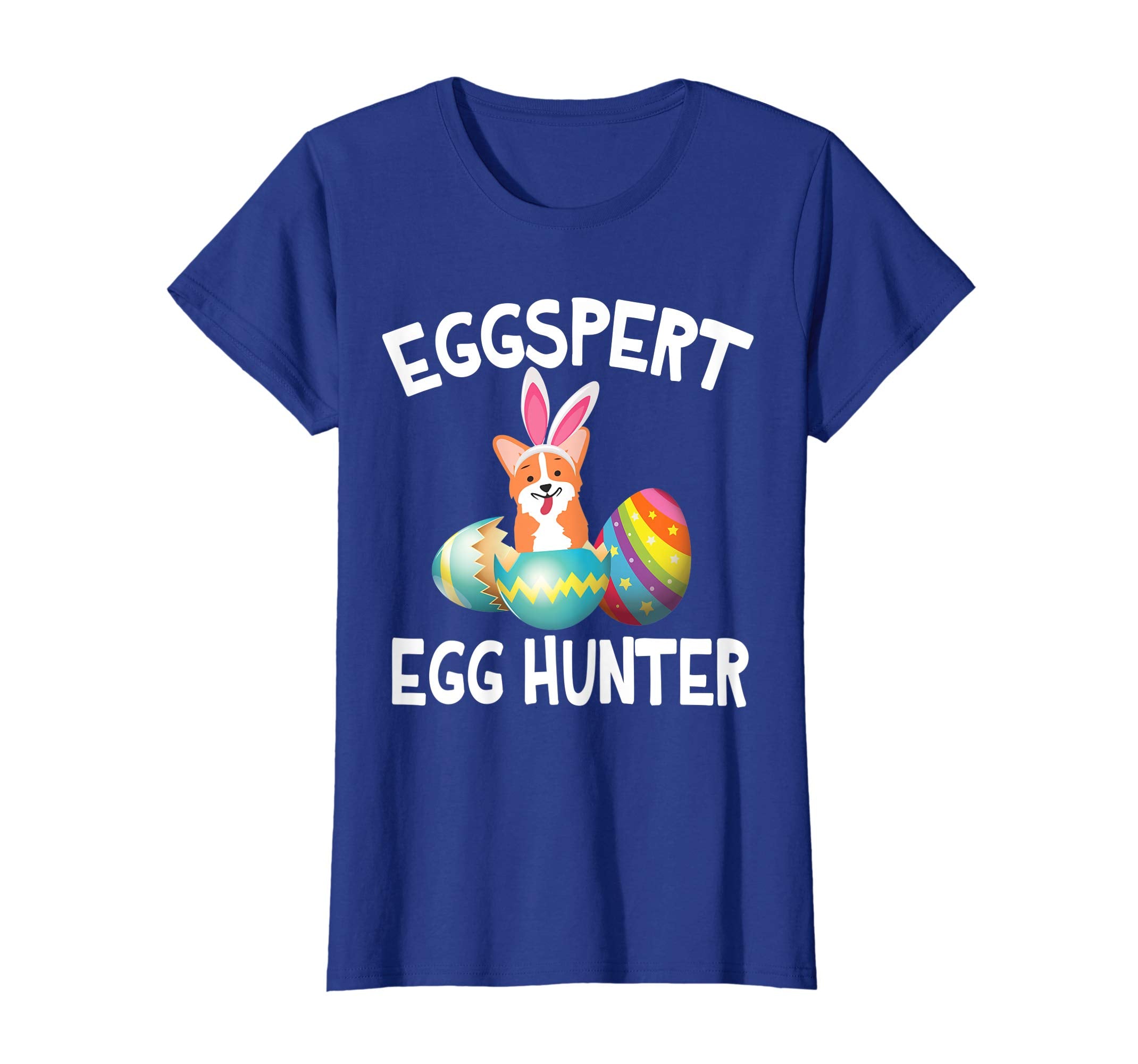 Corgi Bunny Dog Opening Easter Egg Eggspert Egg Hunter Shirt