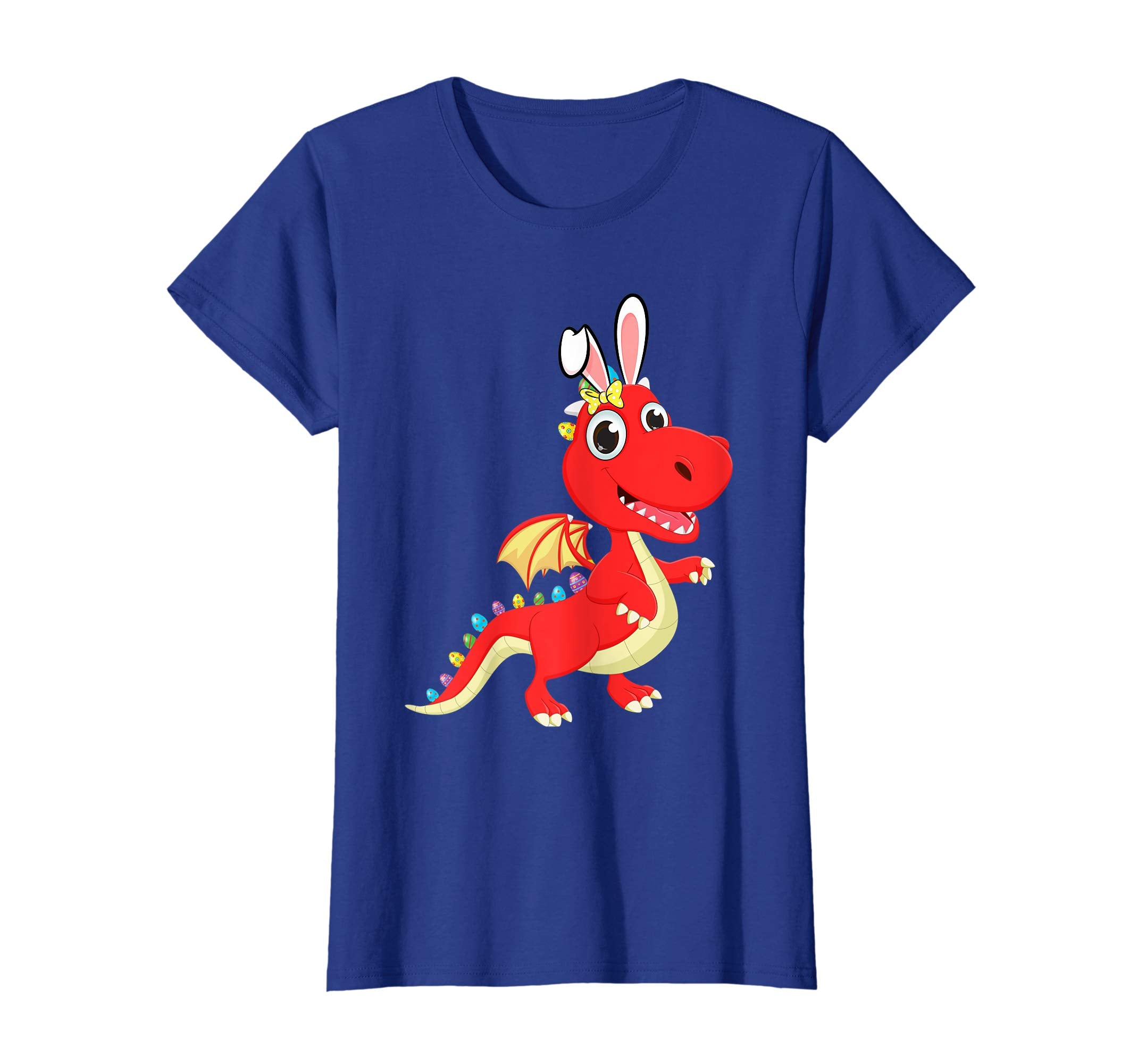 Funny Dinosaur T-rex Bunny with Eggs Easter T shirt