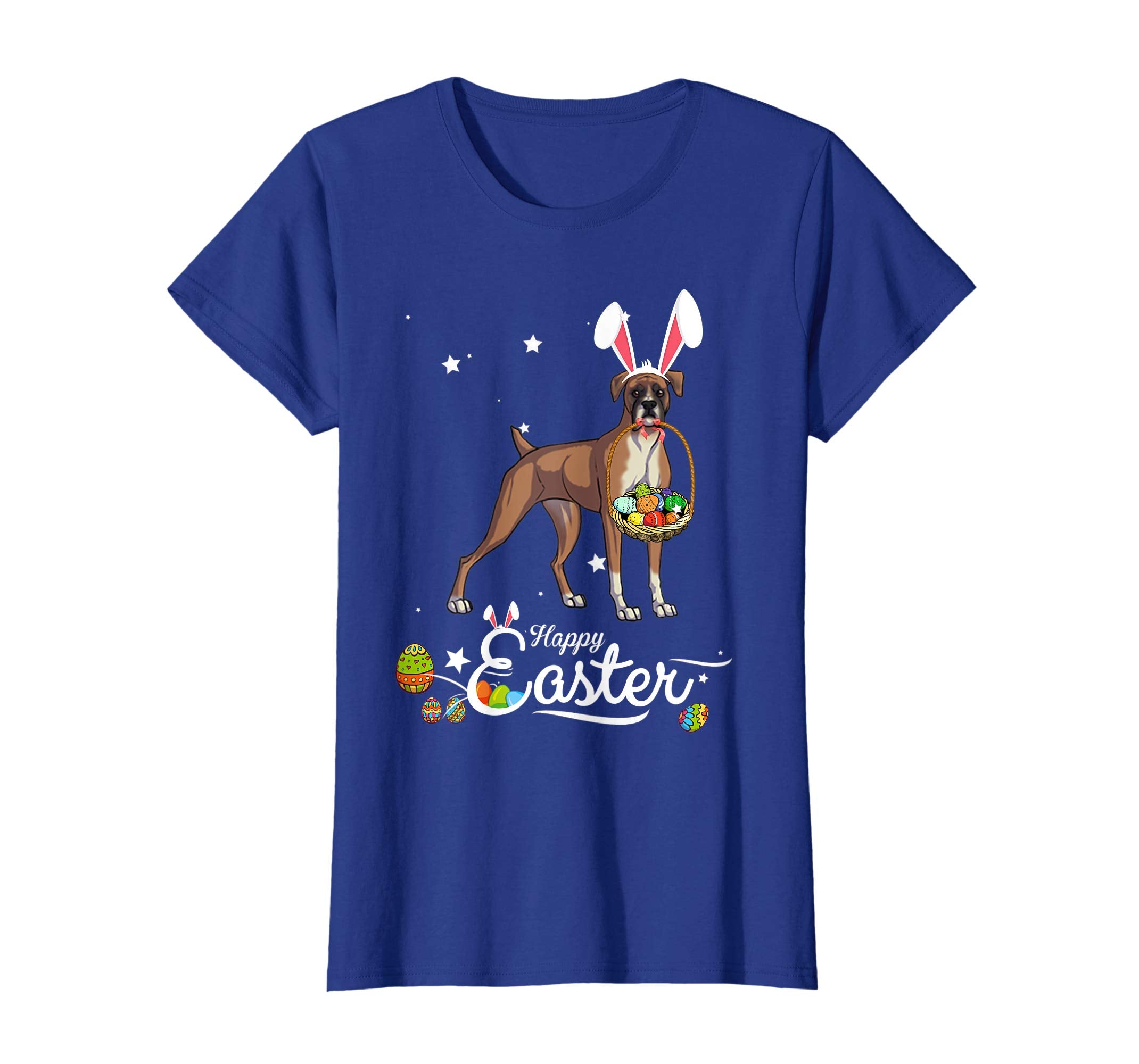 Boxer Dog With Bunny Hat Easter Costume T Shirt