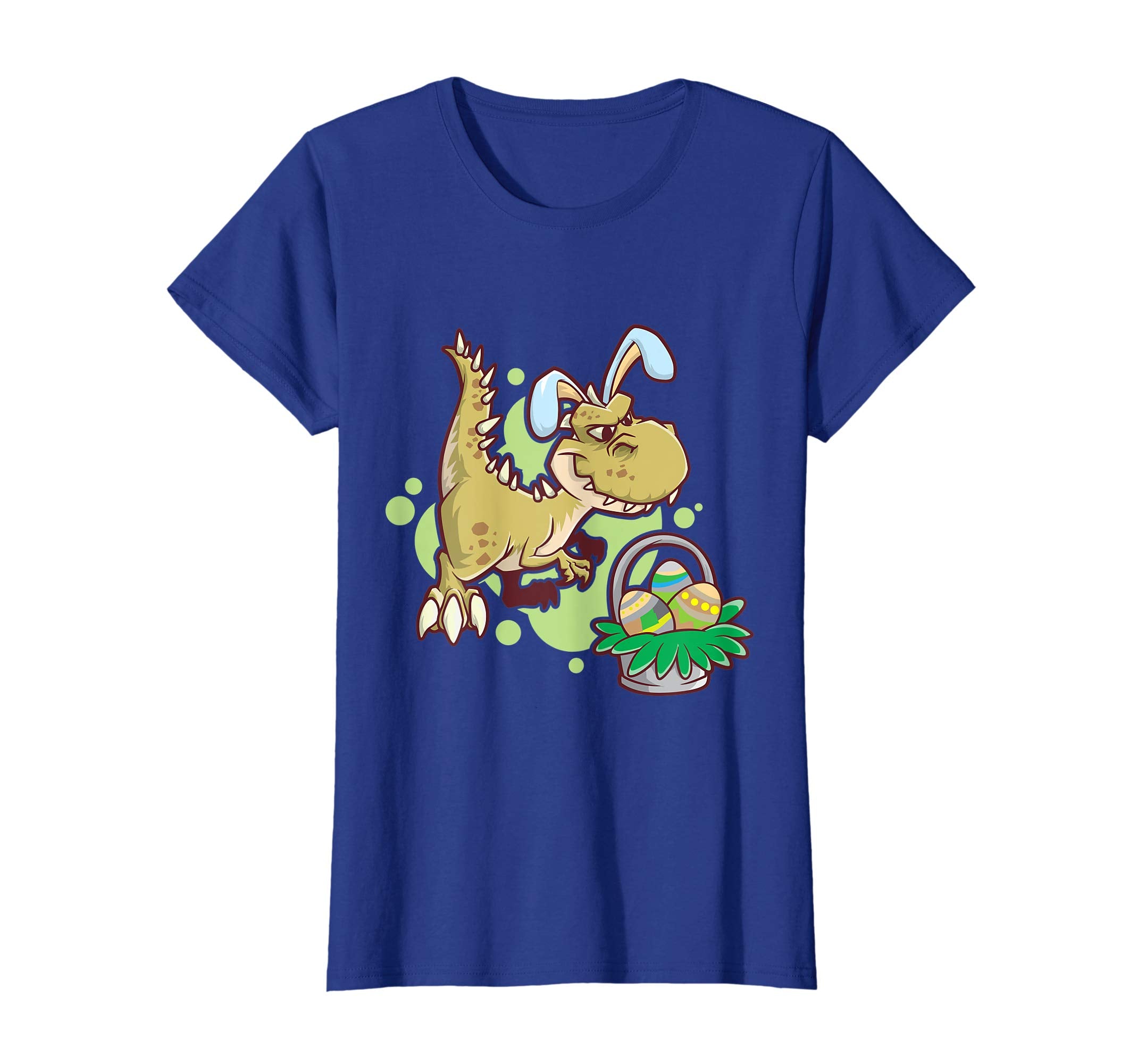 T Rex Easter Bunny Egg Hunter Dino T-Shirt Gift Girl &amp; Boy