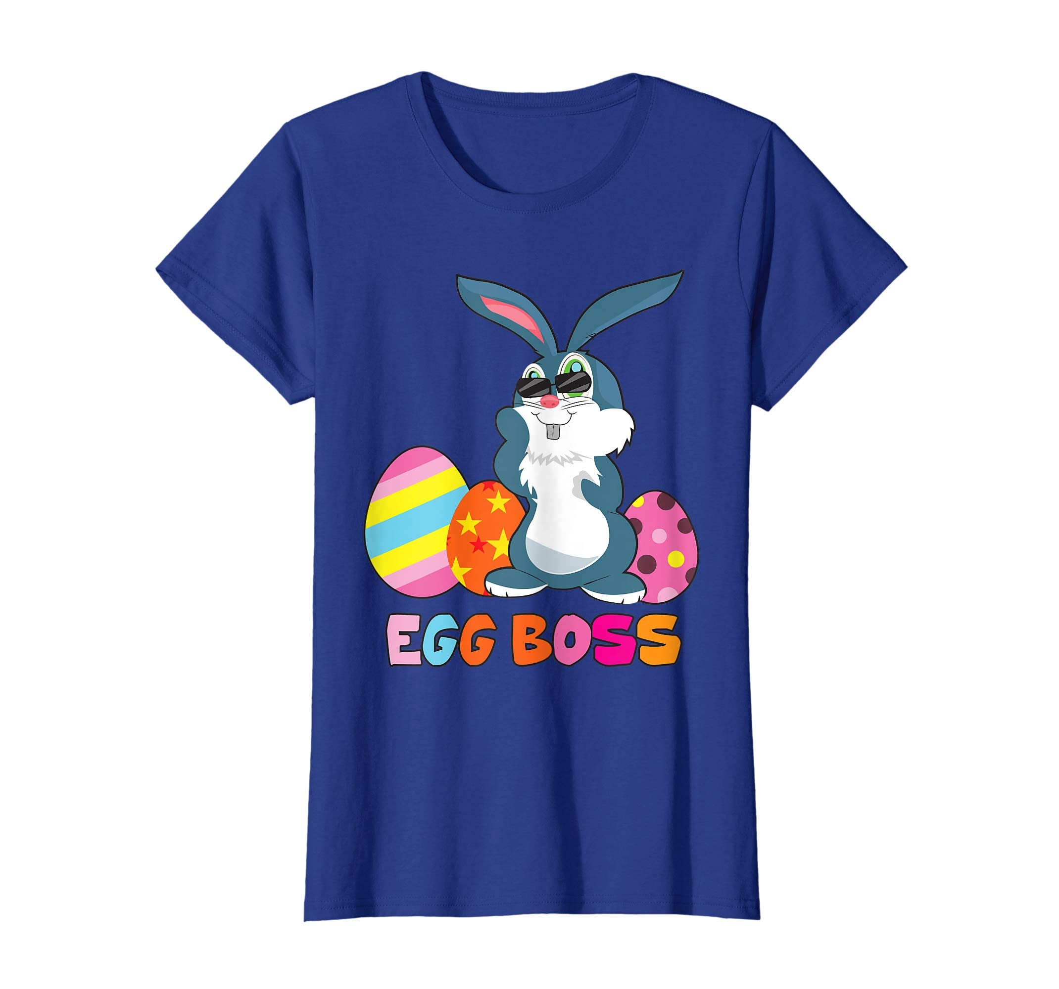 Egg Boss Easter Shirt For Kids Boys Girls Cute Easter Bunny