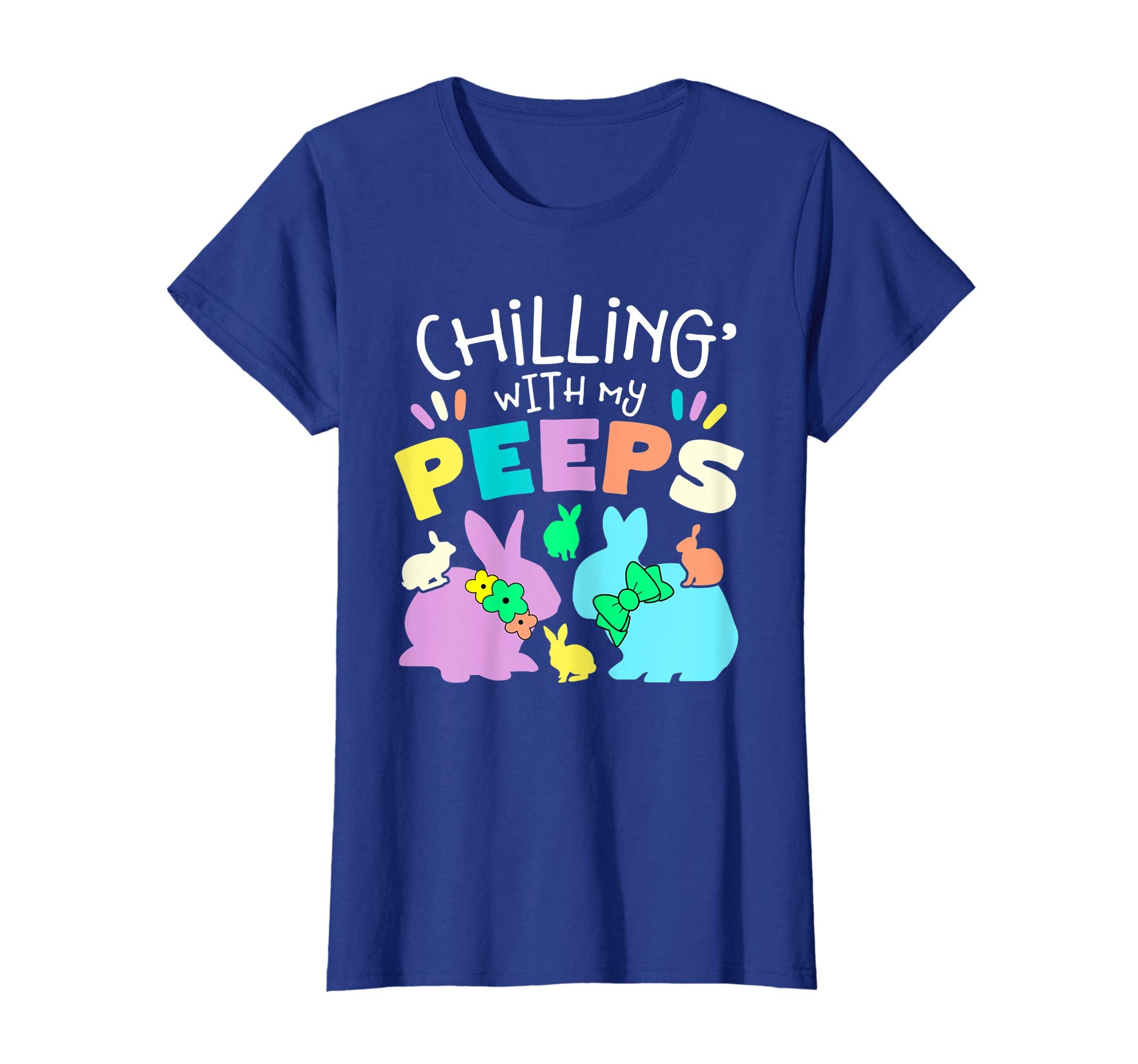 Chillin With My Peeps Happy Easter Kids Boys Girls T Shirt