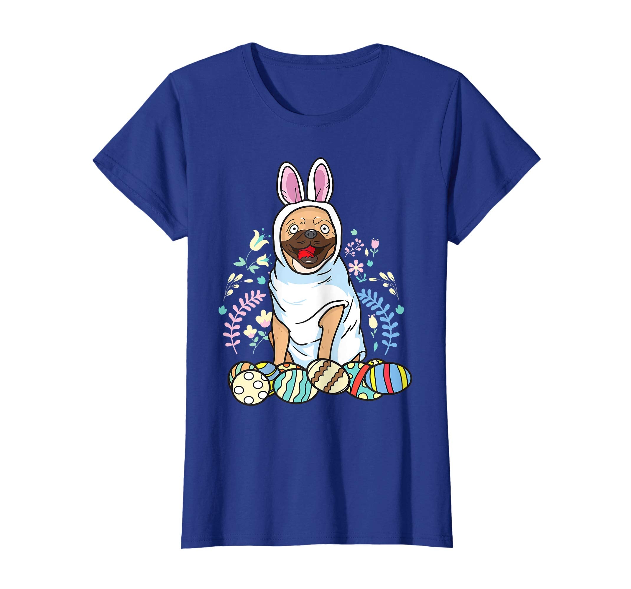 Bunny Easter Shirt Pug Shirt Cool Dog T-Shirt