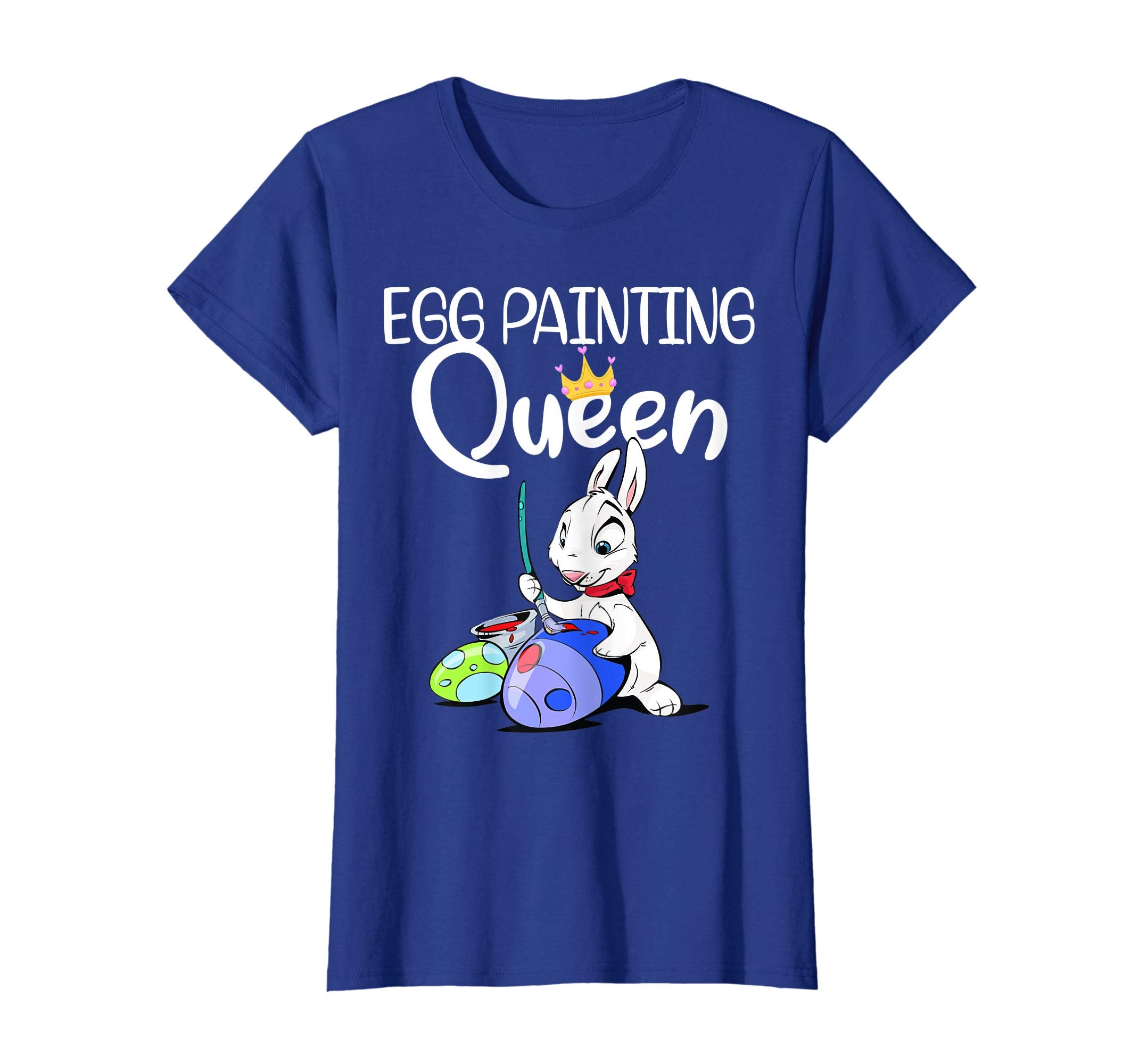 Easter Day Egg Painting Queen T Shirt For Kids Women Men