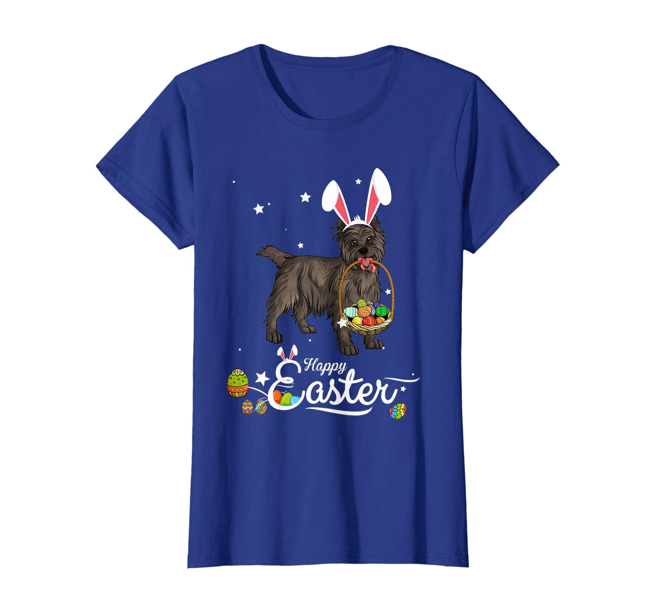 Cairn Terrier Dog With Bunny Hat Easter Costume T Shirt