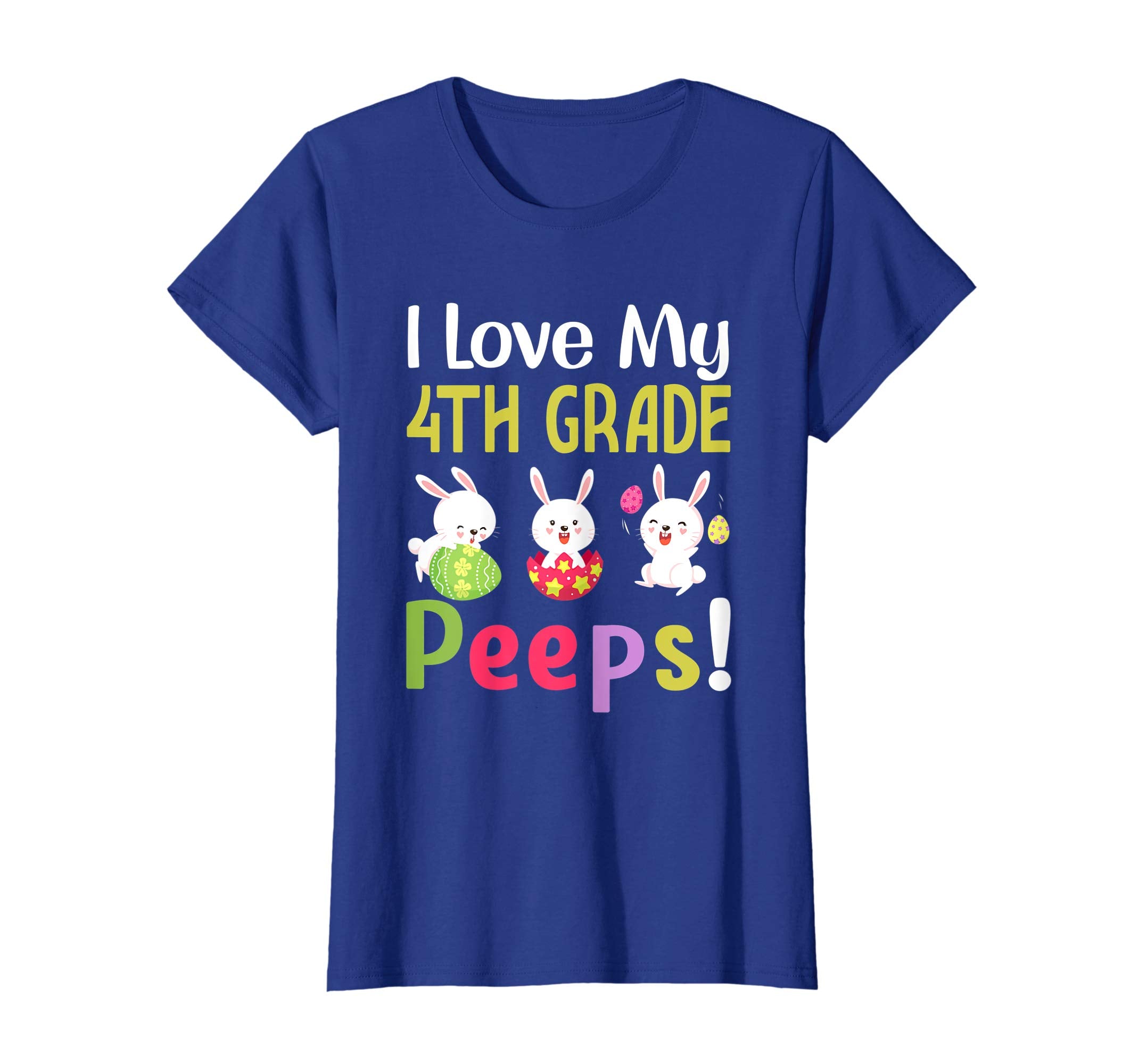 I Love My 4Th Grade Peeps Happy Easter Teacher Tshirt