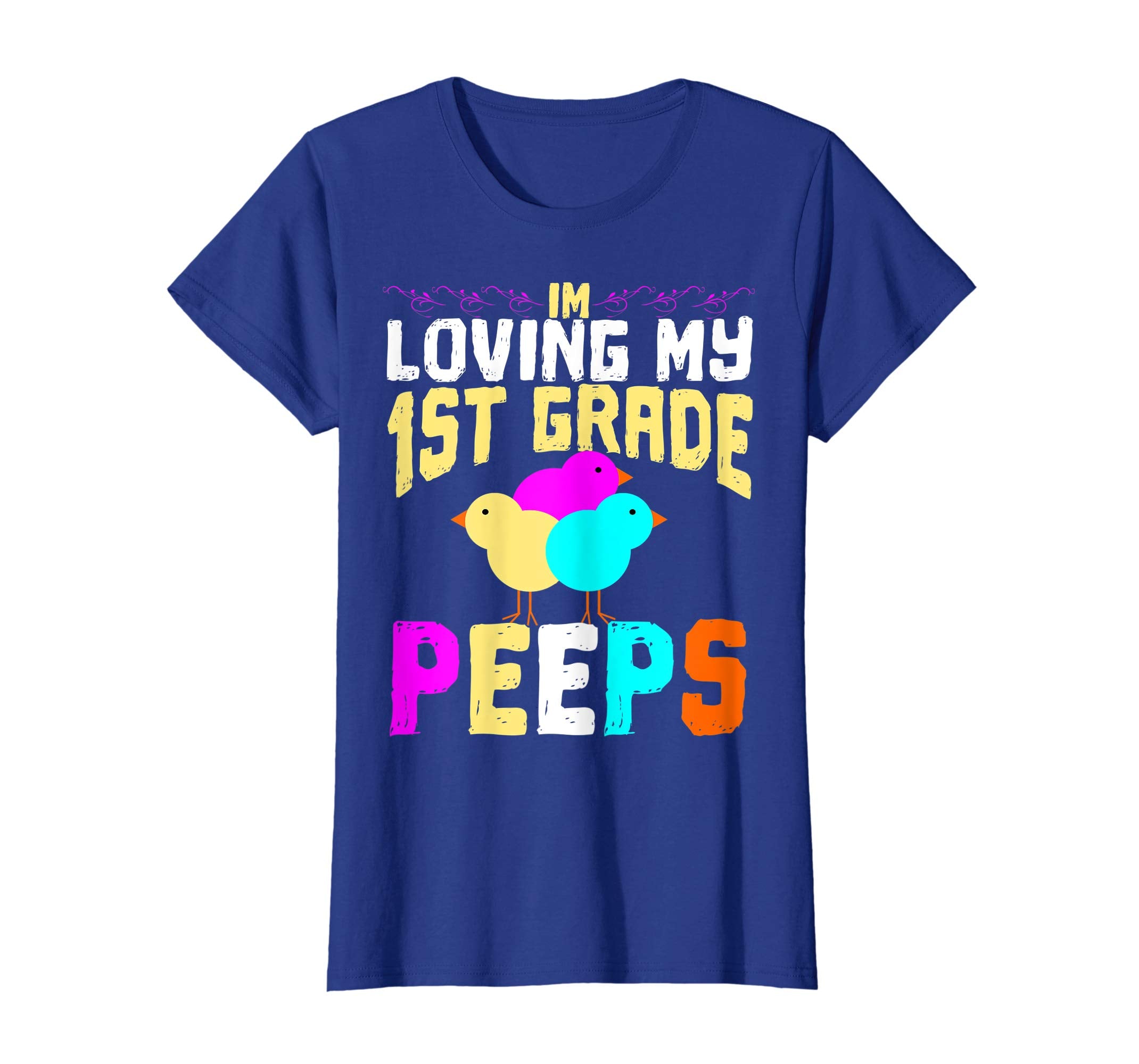 1st Grade Peeps Easter TShirt Teacher Gift