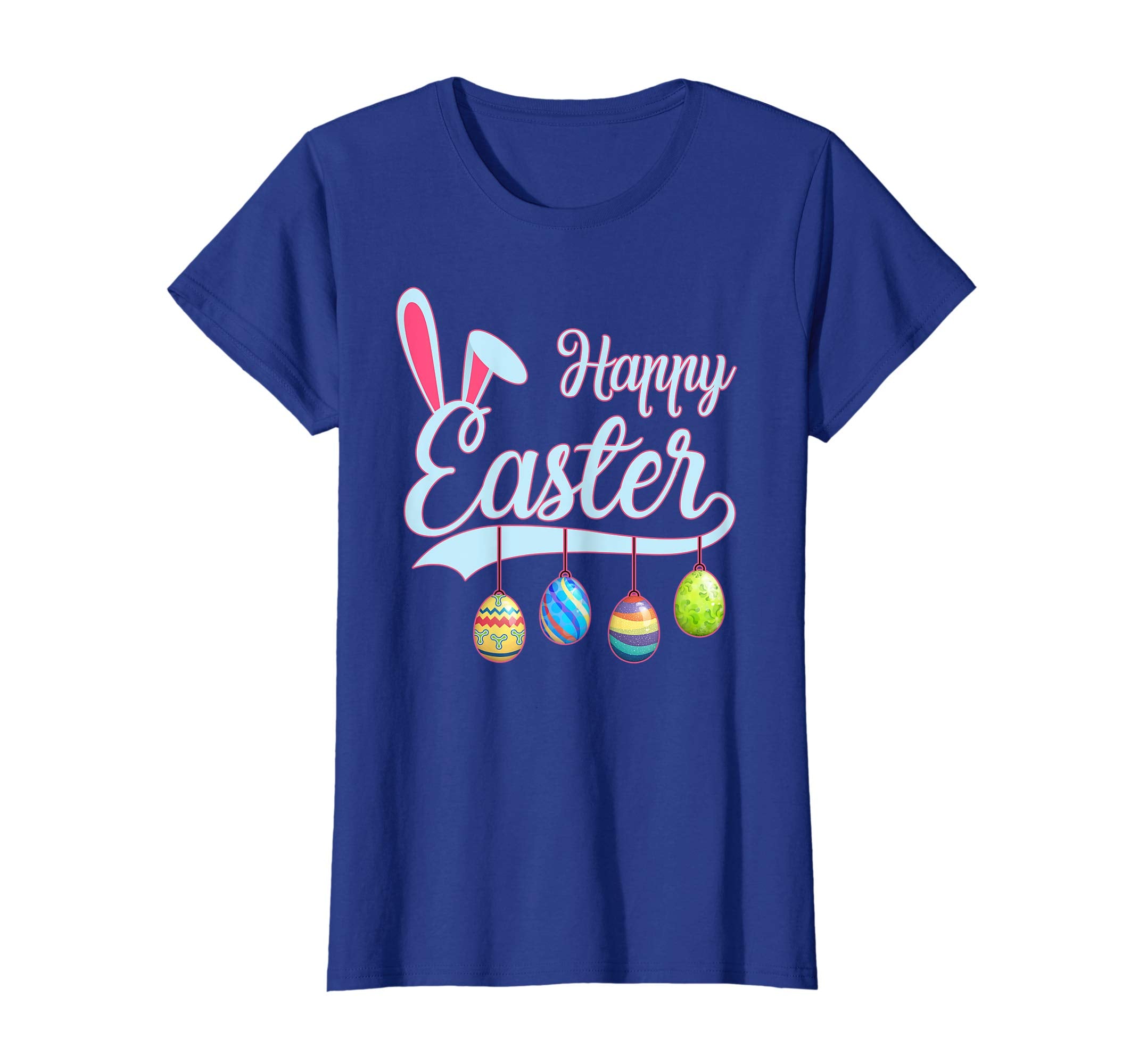 Happy Easter Bunny Tee shirt with Easter Eggs Tee