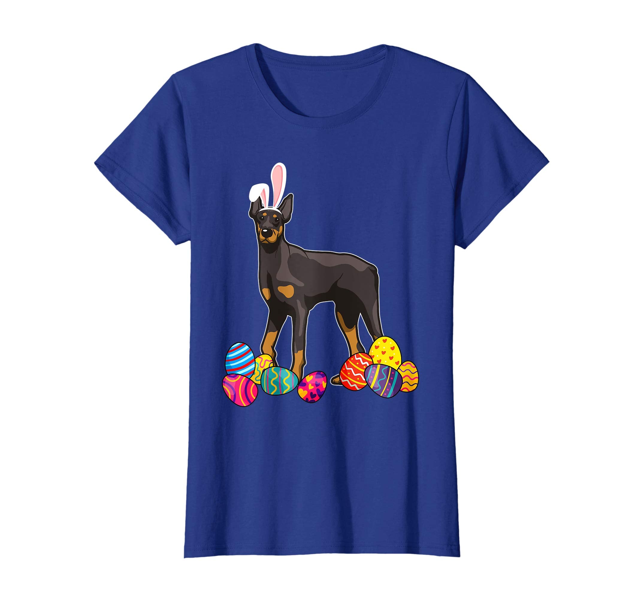 Doberman Bunny Ear With Egg Easter Easter Day Shirt