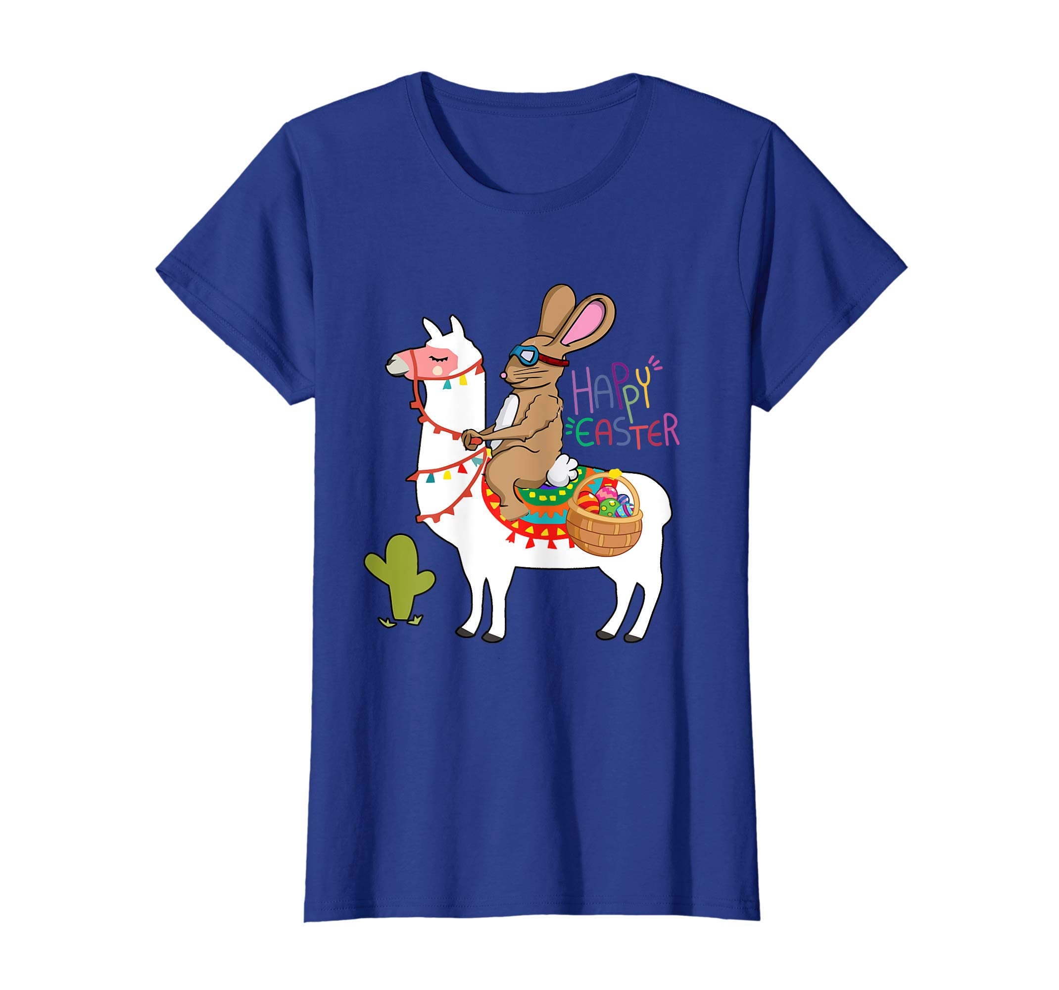 Happy Easter Shirt Bunny Ridding Llama Funny Easter