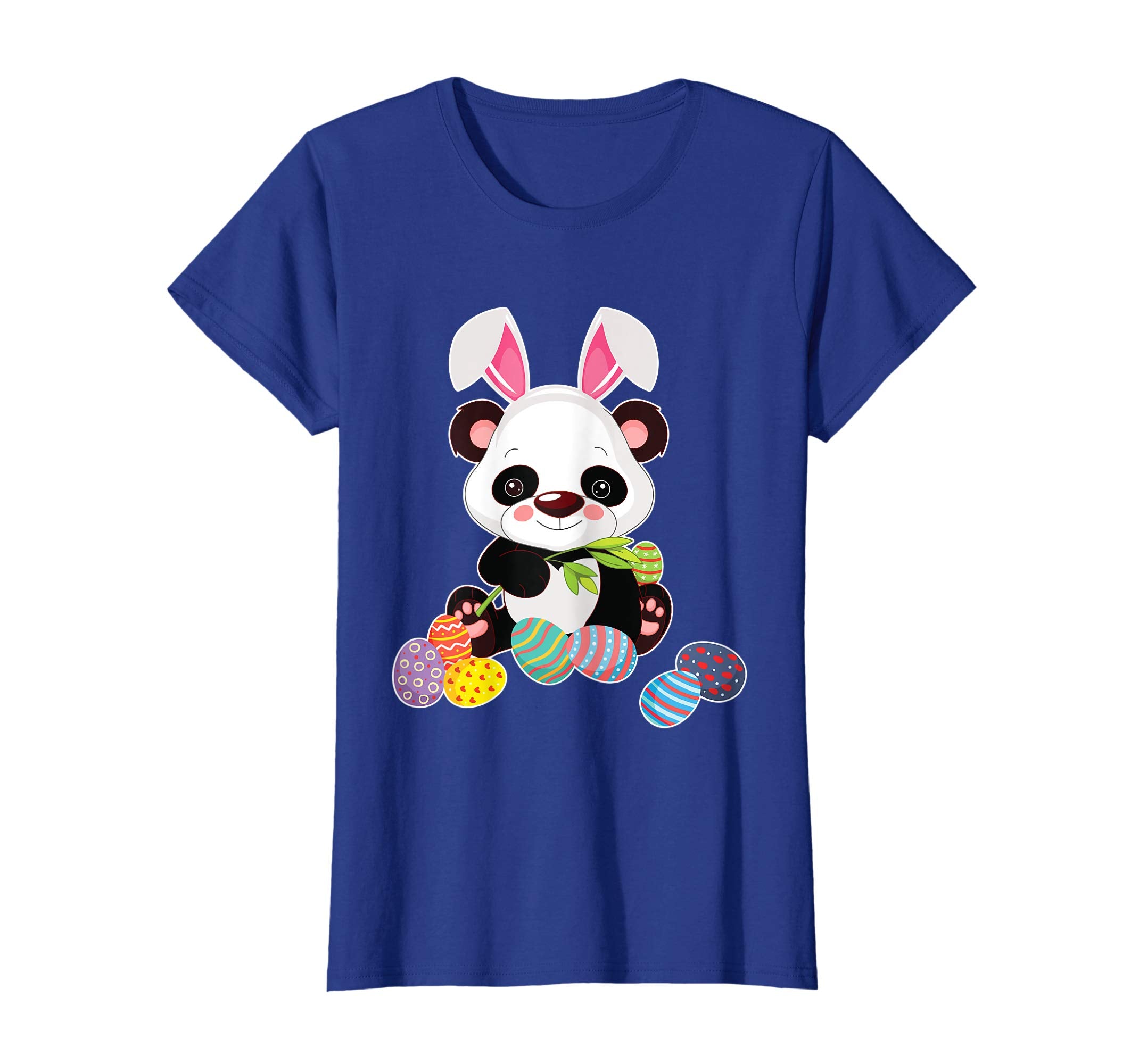 Panda With Bunny Rabbit Hat Easter Eggs Happy Day Shirt