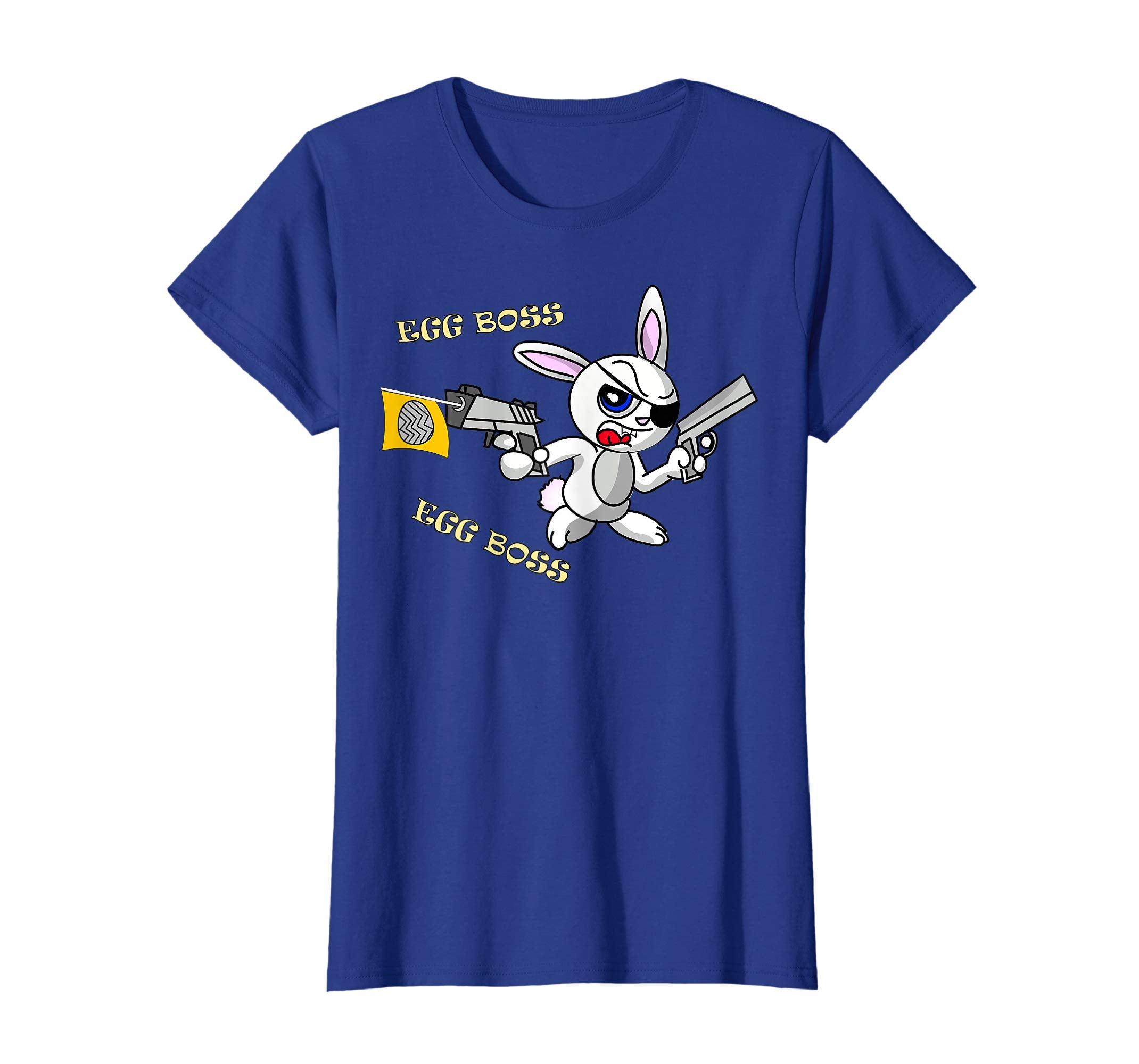 Funny Gangster Egg Boss Easter Bunny T-shirt for Kids