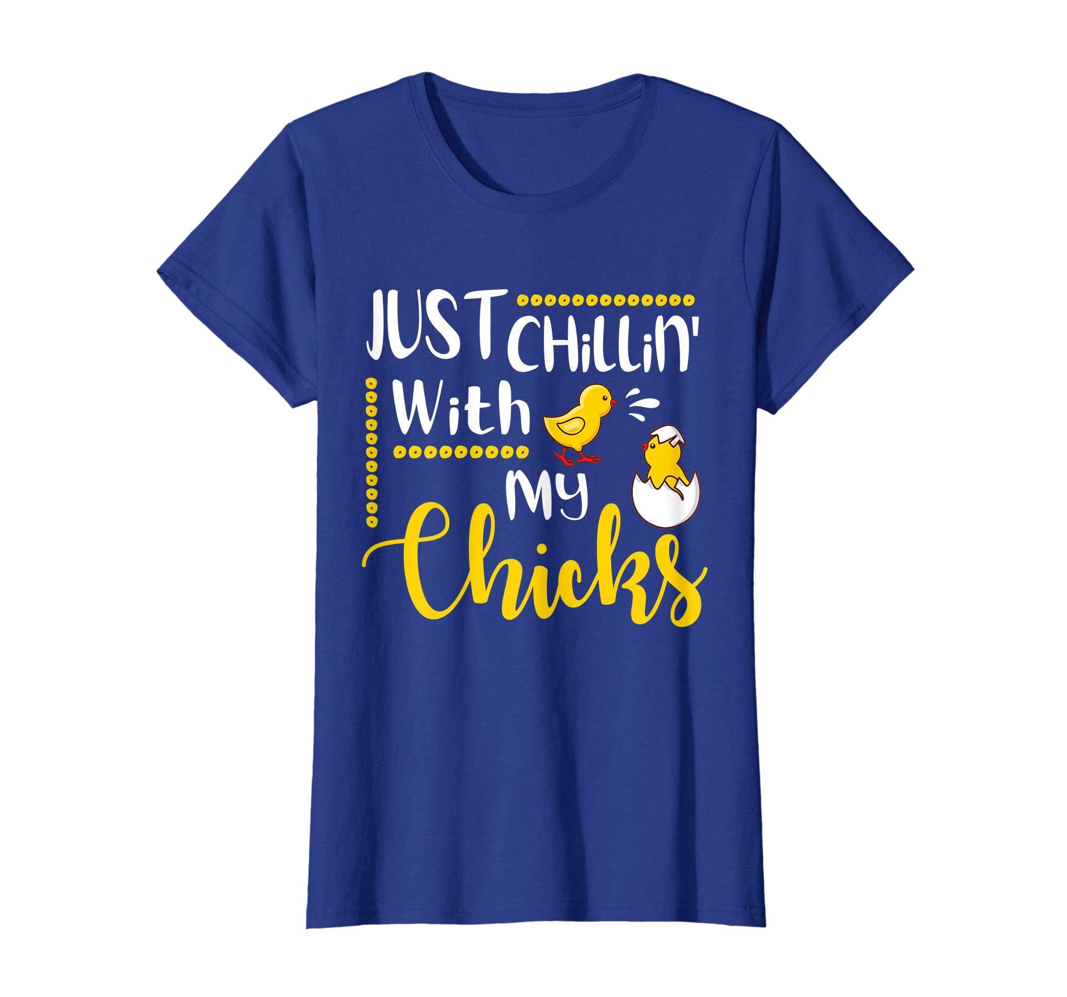 Just Chillin' With My Chicks Peeps Happy Easter Day Shirt
