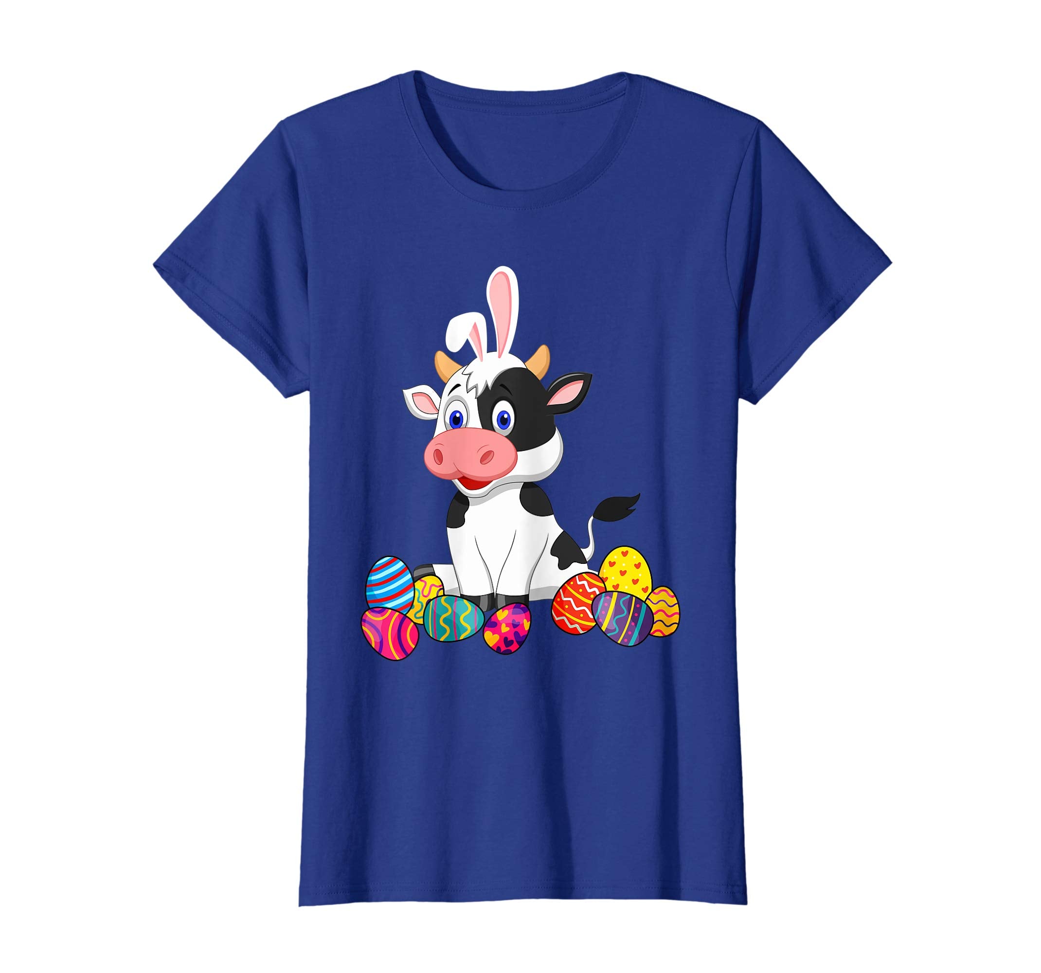 Cow Bunny Ear With Egg Easter Easter Day Shirt