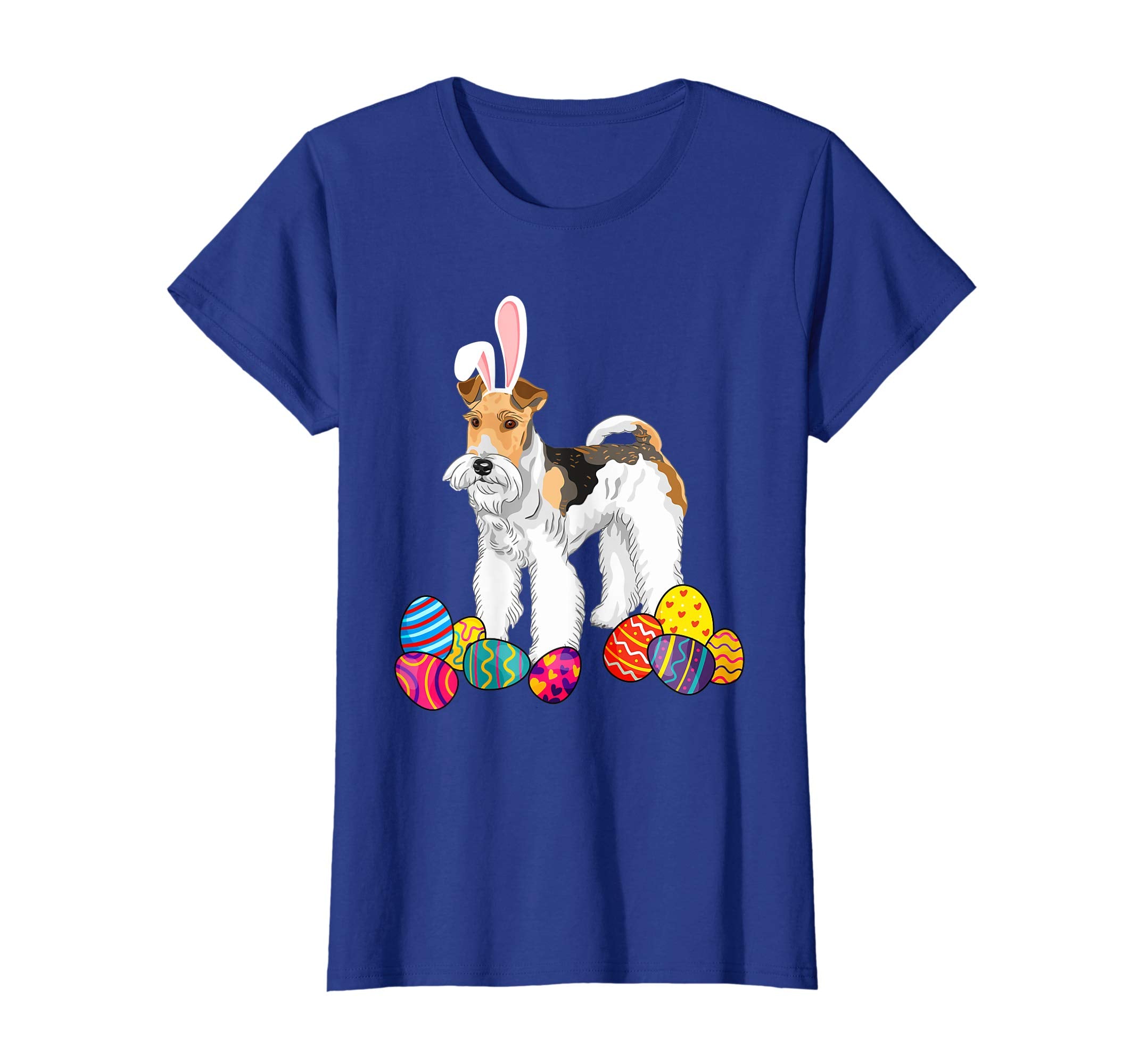 Wire Fox Terrier Bunny Ear With Egg Easter Easter Day Shirt