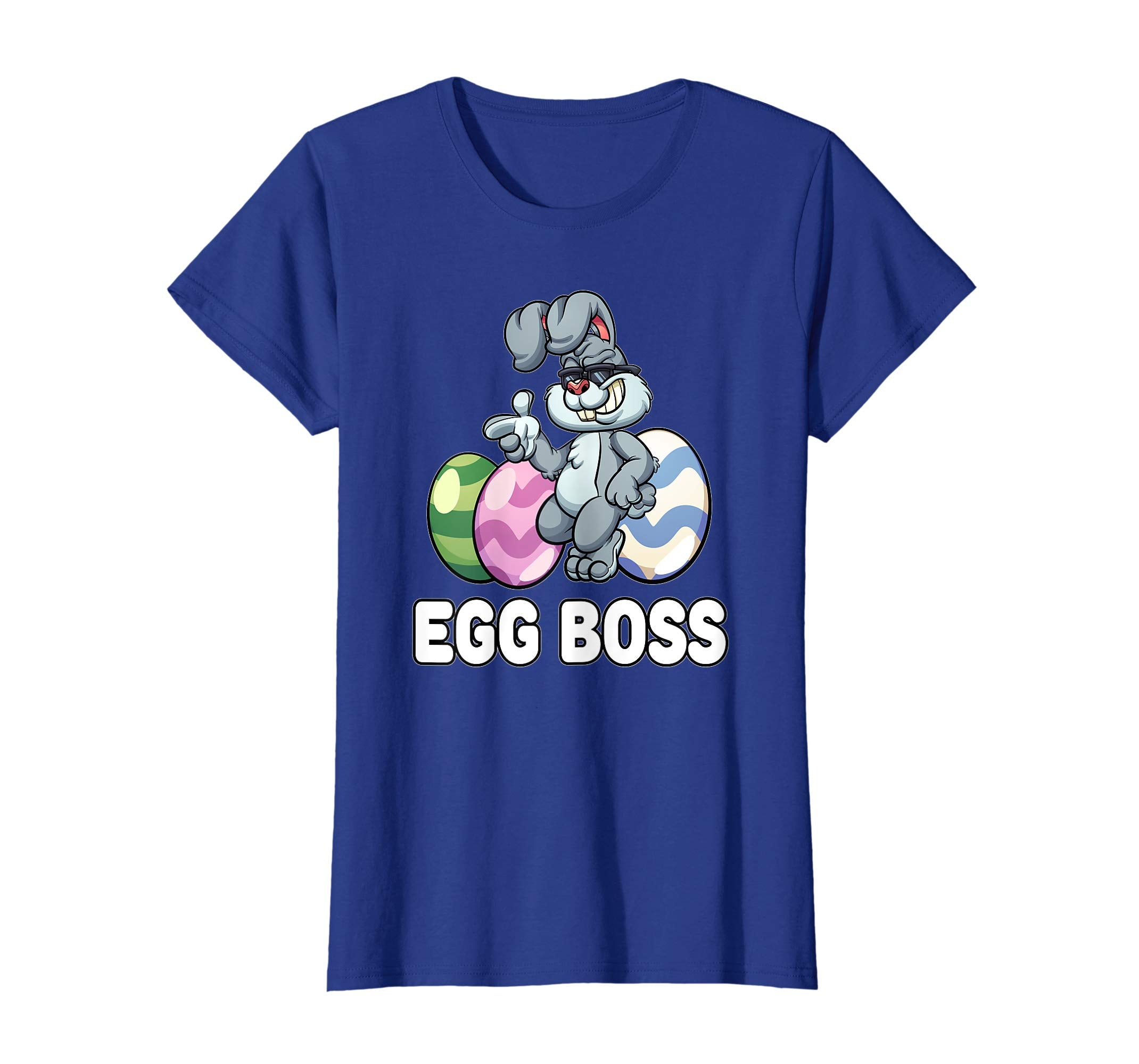 Egg Boss Easter Shirt For Kids Boys Girls Cool Easter Bunny