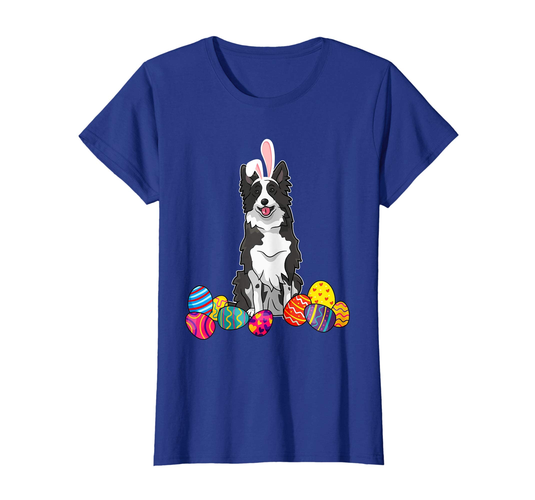 Border Colie Bunny Ear With Egg Easter Easter Day Shirt