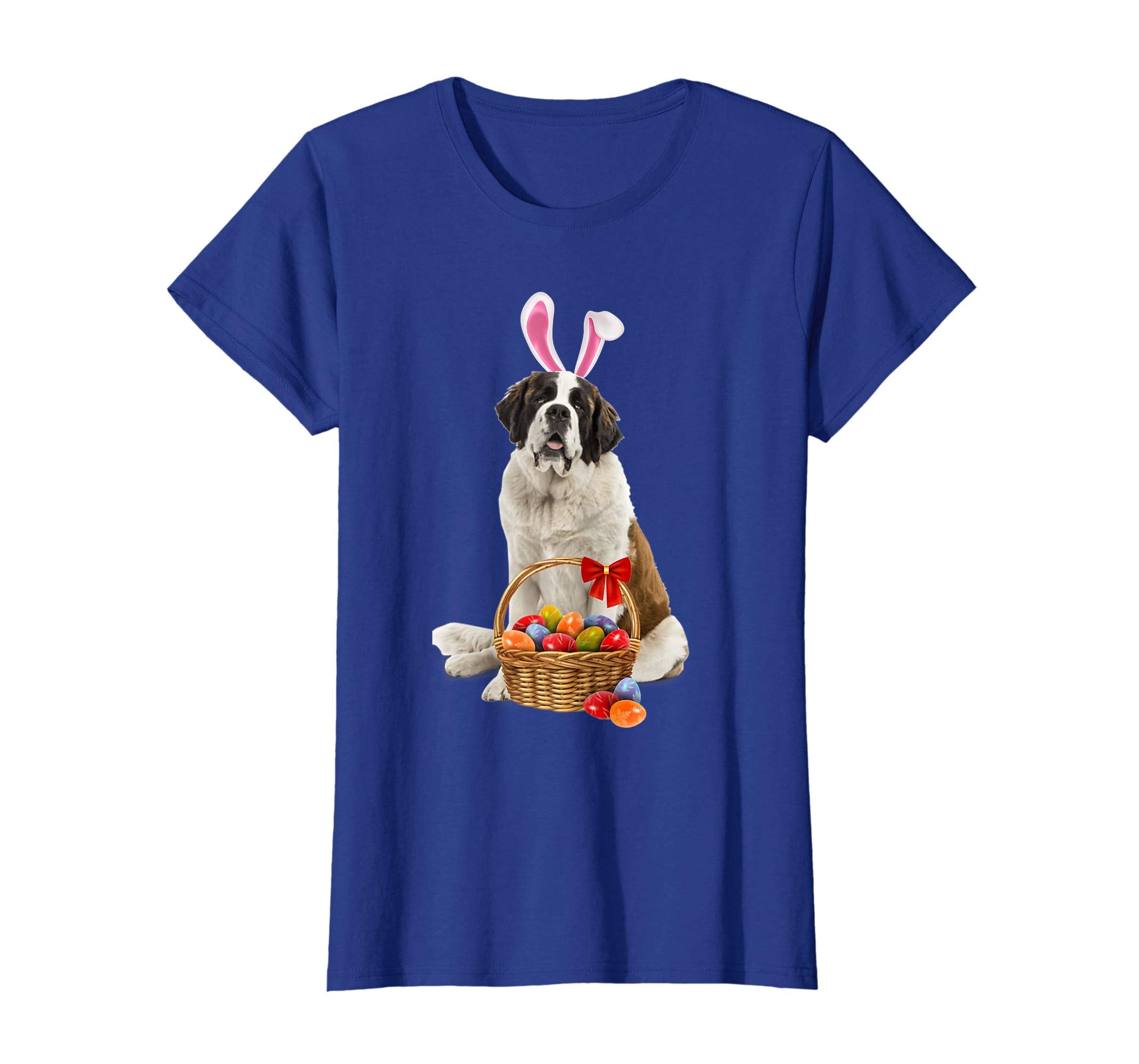 Easter Saint Bernard Shirt Saint Bernard,Bunny Ears and Eggs