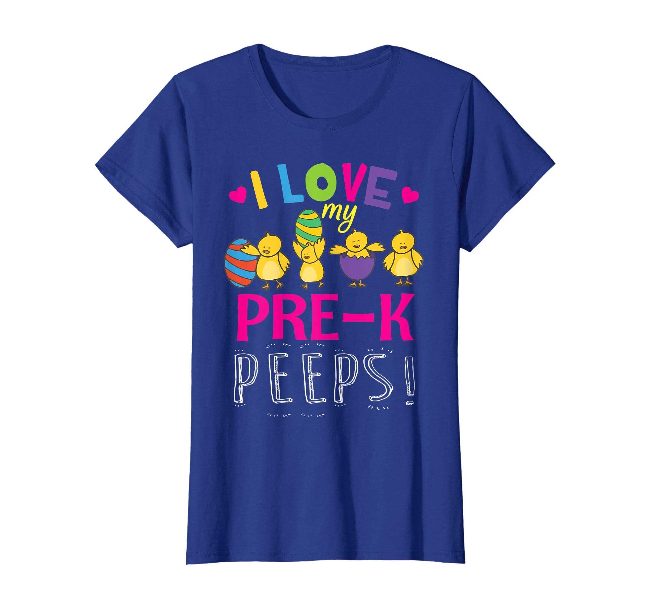 Hearts Chicks Easter Eggs I Love My Pre-k Peeps Shirt