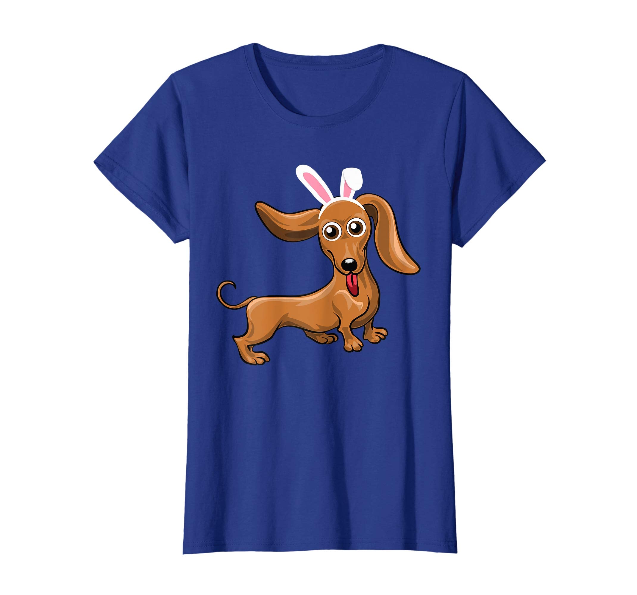 Dachshund Dog With Bunny Rabbit Hat Easter Happy Day Shirt