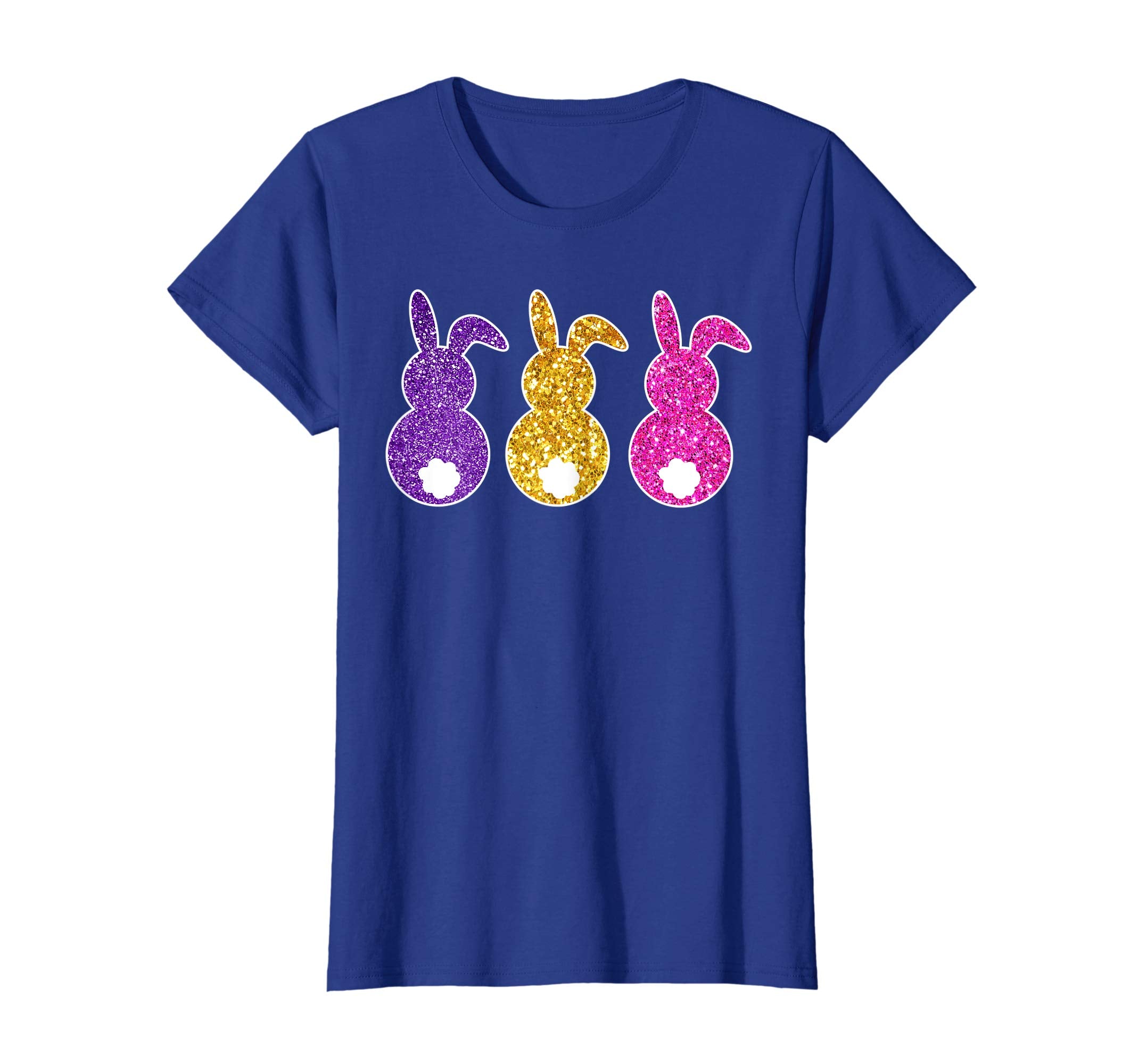 Happy easter tee Funny colorful Bunny With Tail Ears t-shirt