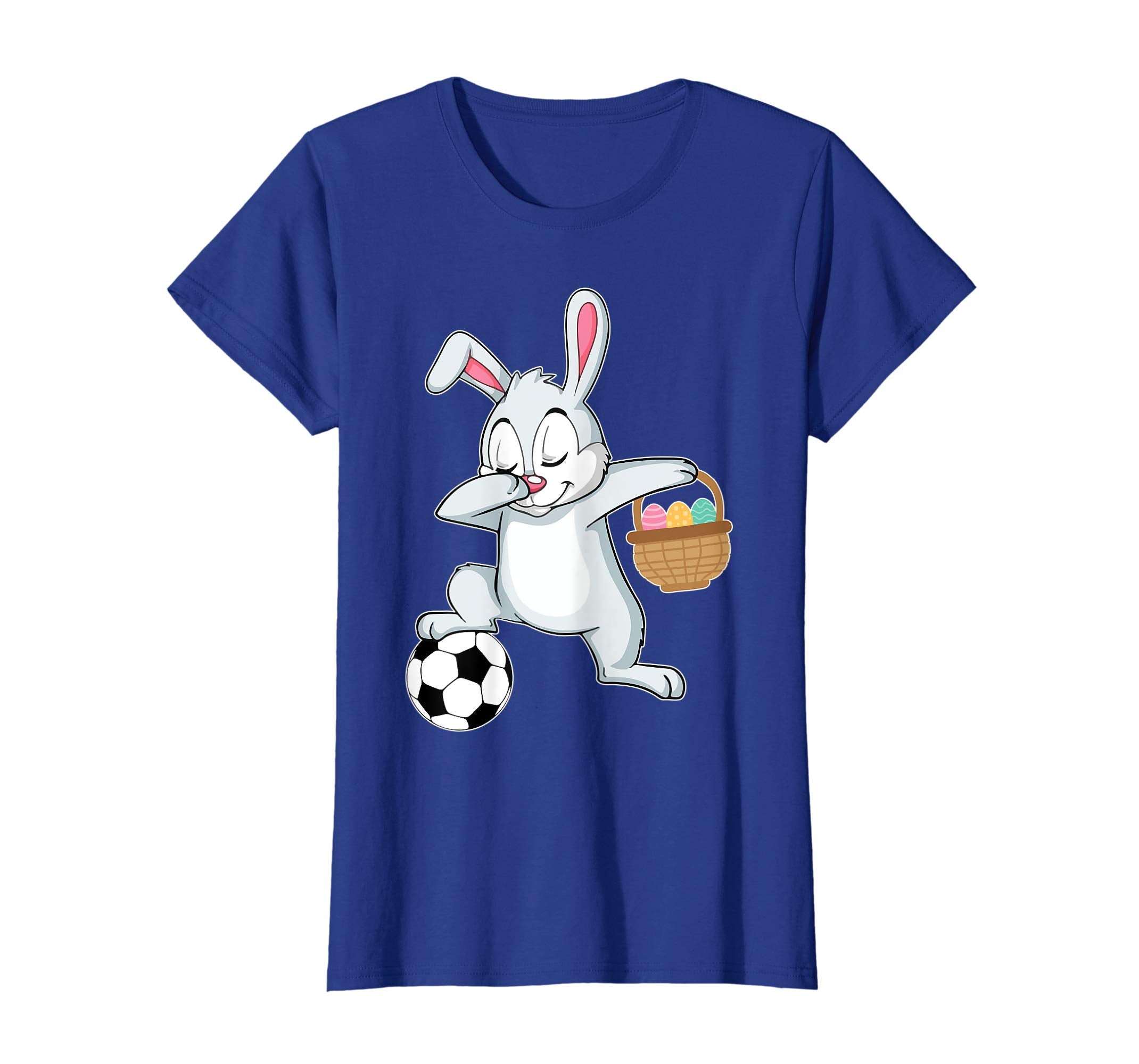 Bunny Rabbit With Easter Eggs Dabbing Playing Soccer Shirt