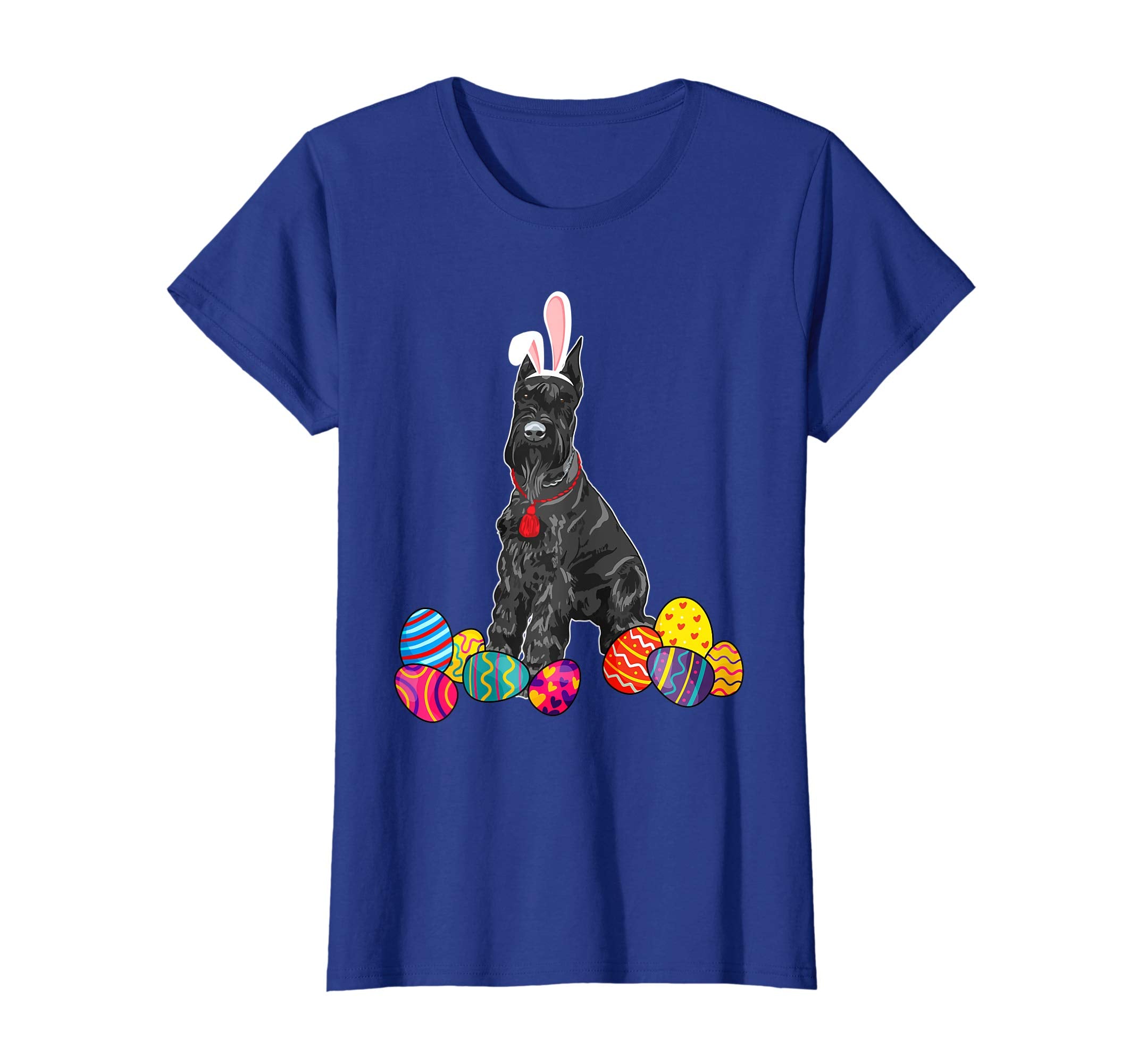 Giant Schnauzer Bunny Ear With Egg Easter Easter Day Shirt