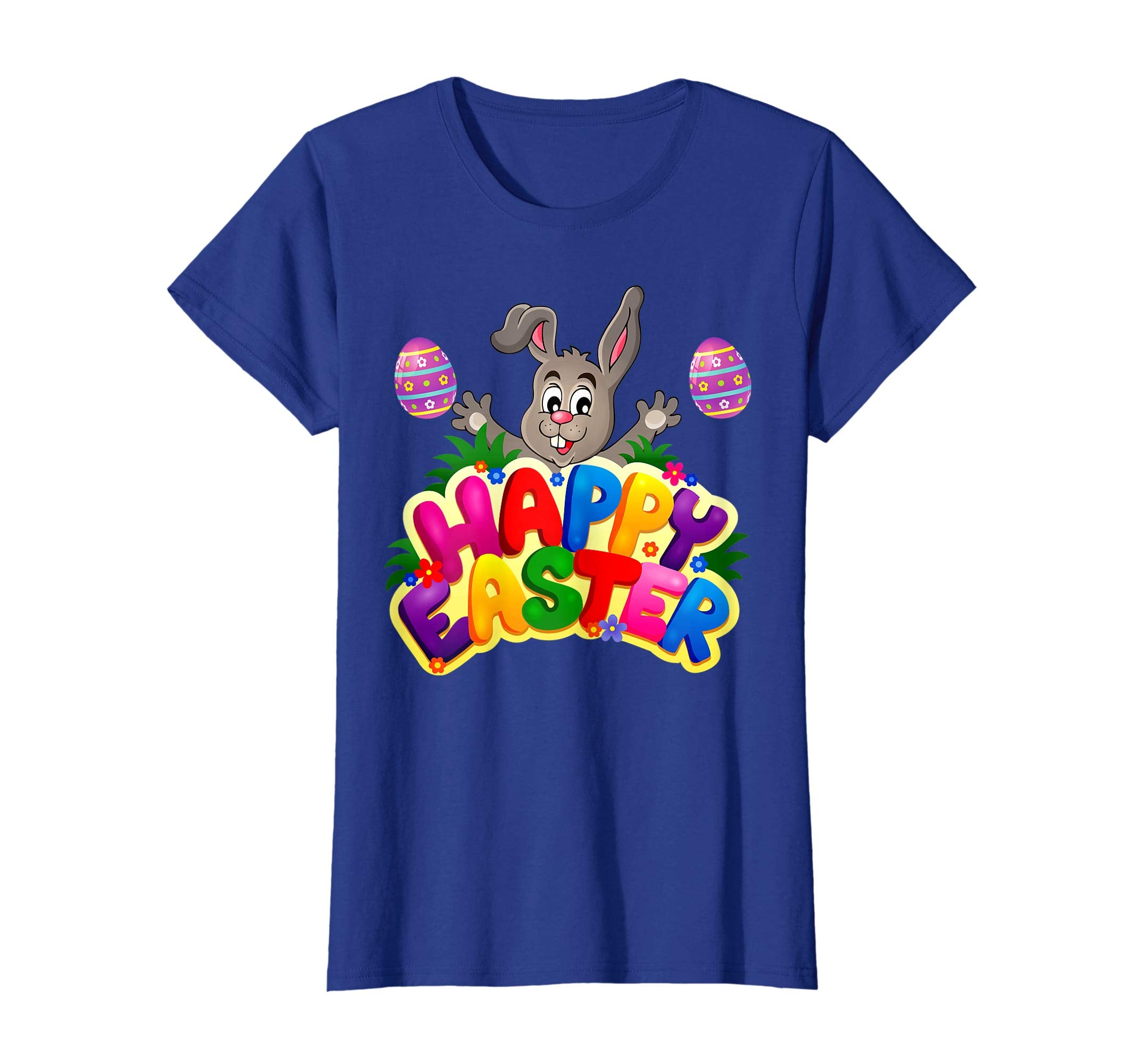 Happy Easter Shirt Bunny Hunting Girls Boys T-Shirts Gift